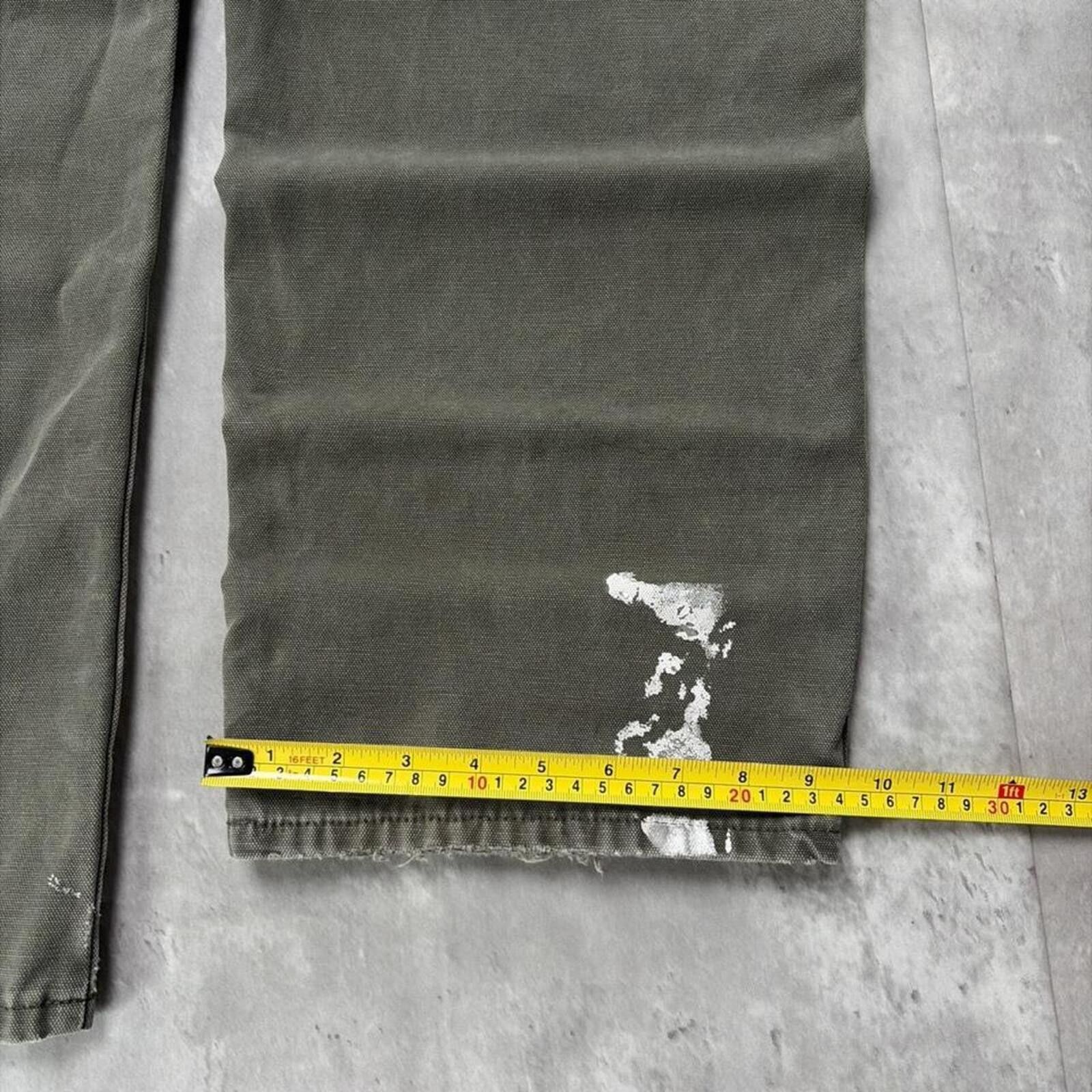Dickies Y2K Olive Green Dickies Workwear Distressed Carpenter Pants Size US 40 / EU 56 - 8 Thumbnail