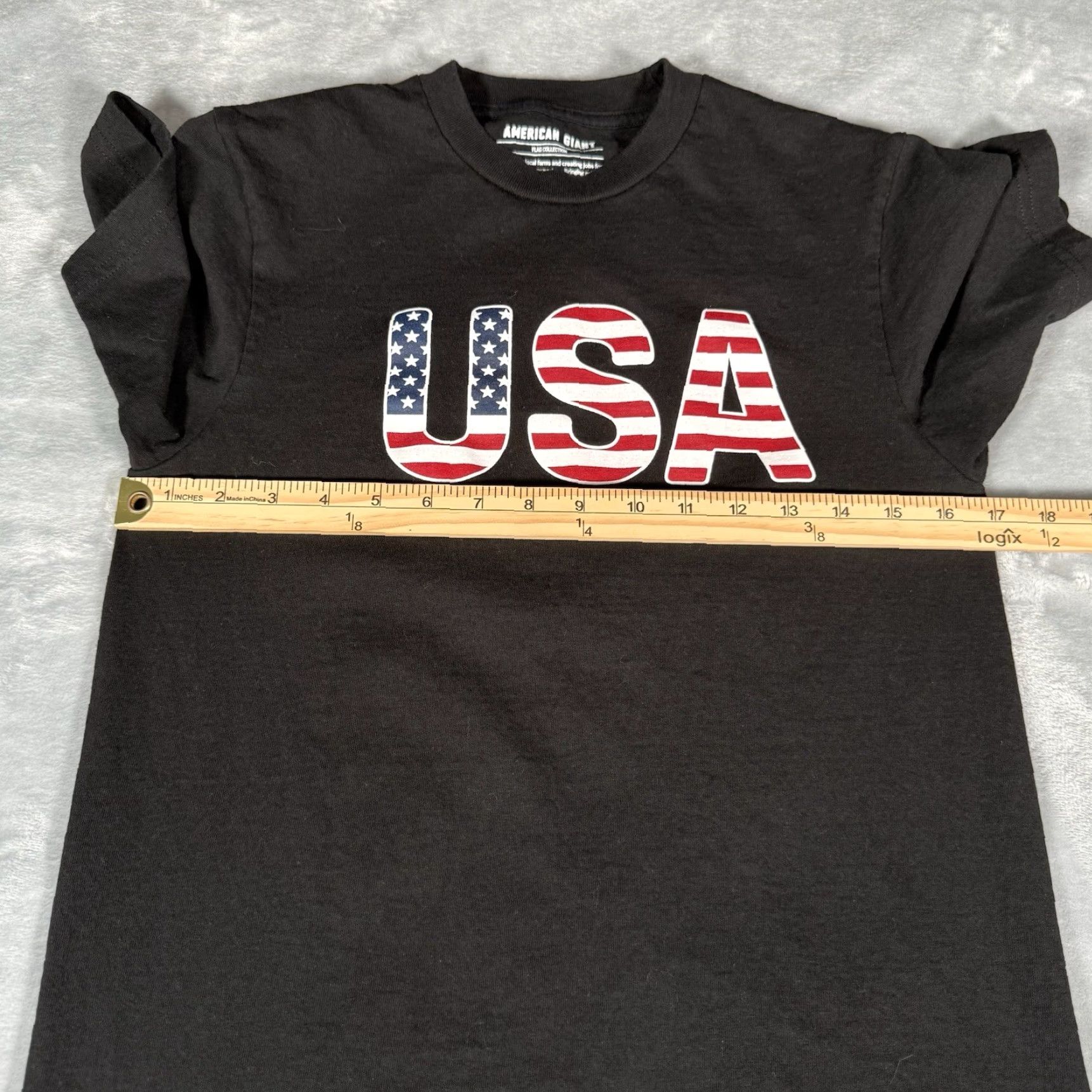 Vintage American Giant T Shirt Mens Small Black USA Graphic Print Crew Neck Short Sleeve Vintage? No, Pre-Owned Size US S / EU 44-46 / 1 - 6 Thumbnail