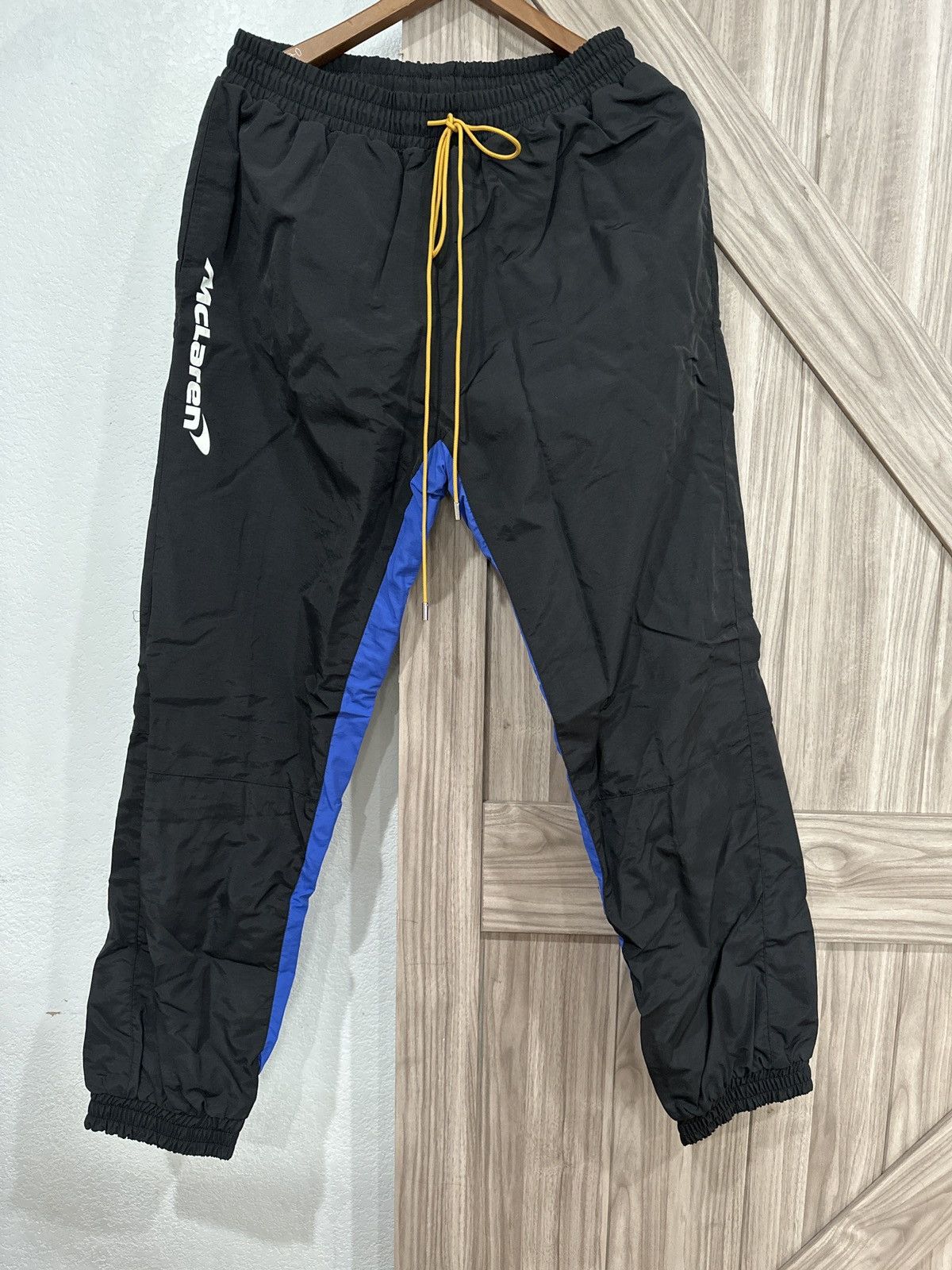 image of Rhude X Mclaren Flight Pant Size 2Xl NWT in Black, Men's