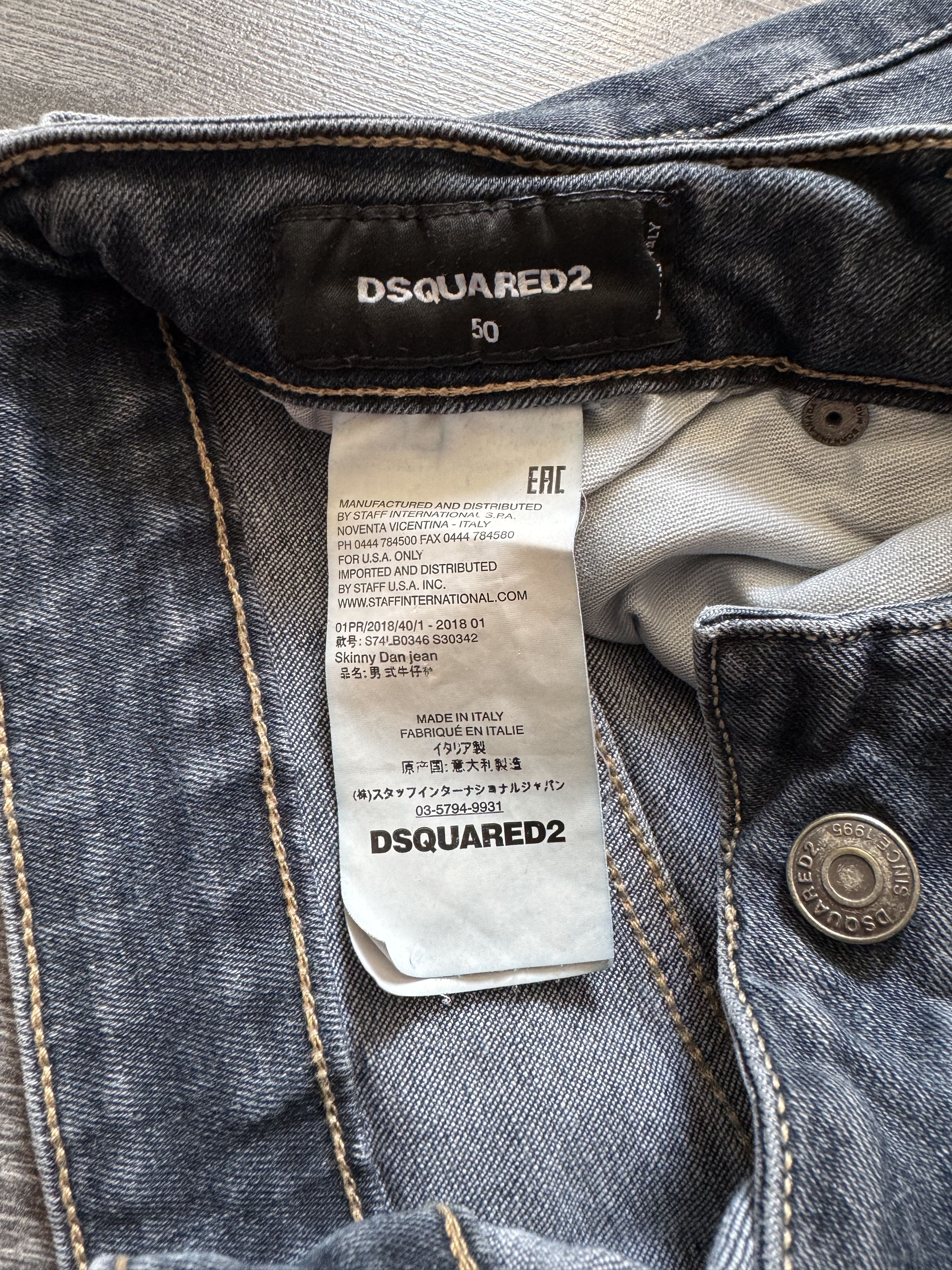 Dsquared2 Dsquared2 2018 Distressed Skinny Dan Jeans Pants Size US 34 / EU 50 - 9 Thumbnail