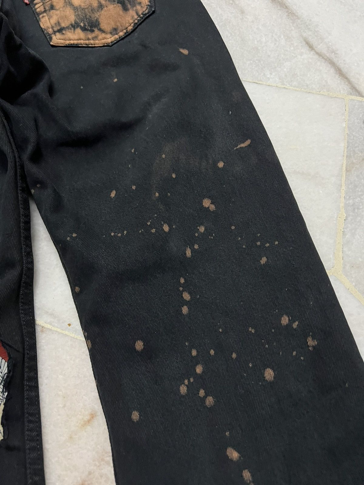 Levi's 💥Insane 90’s Levis 501 Distressed Black Jeans Size US 30 / EU 46 - 19 Thumbnail