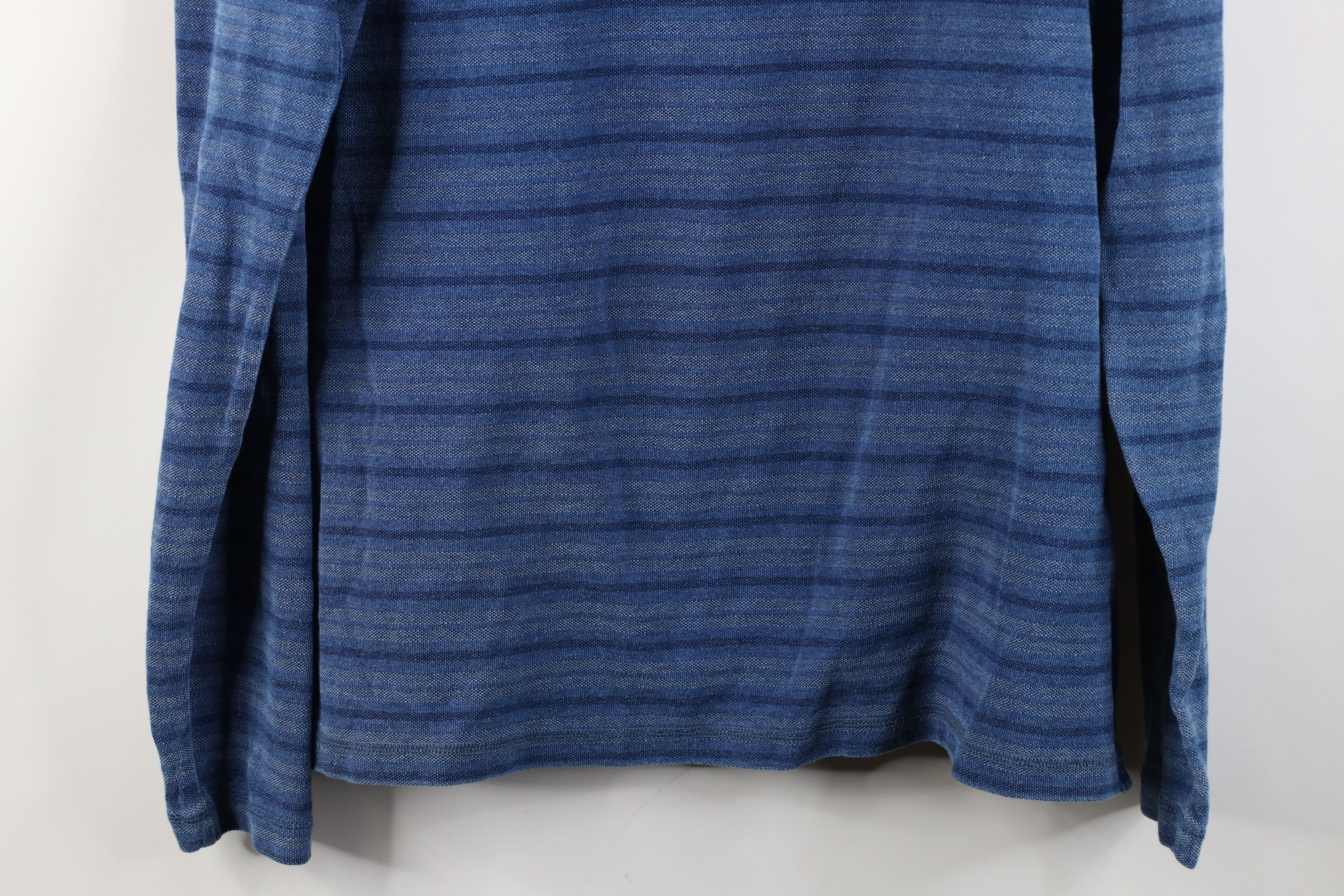johnnie-O Johnnie O Hanging Thermal Knit Striped Long Sleeve T-Shirt Size US L / EU 52-54 / 3 - 12 Thumbnail