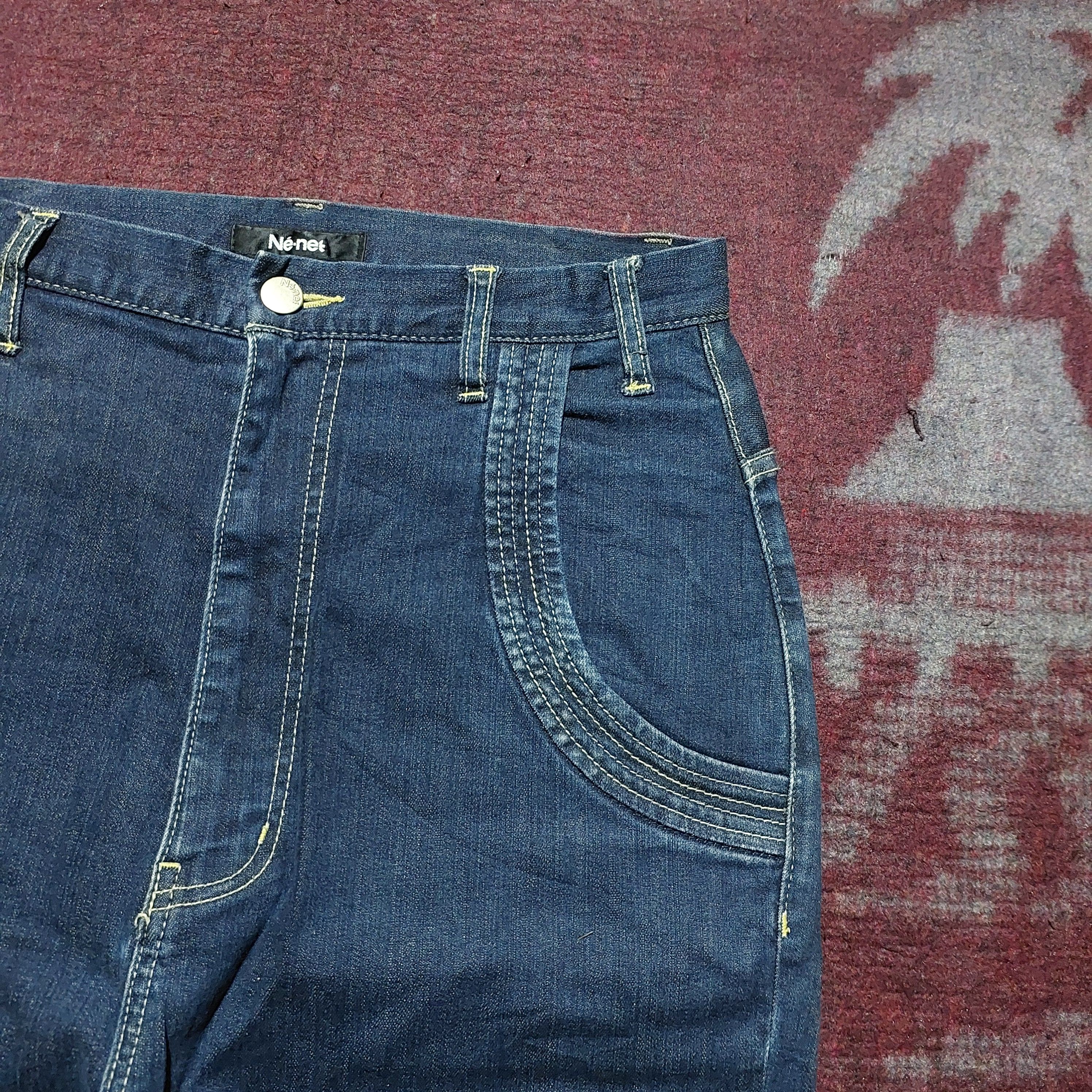 Issey Miyake Ne-Net issey miyake drop crotch pocket skinny denim pants Size US 29 - 7 Thumbnail