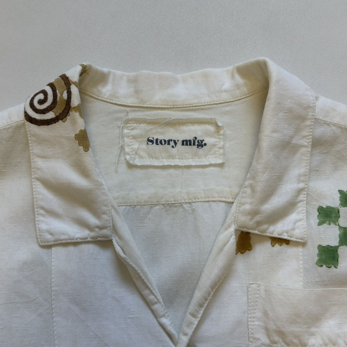 Story Mfg. ‘Greetings’ Embroidered Boxy Shirt Size US S / EU 44-46 / 1 - 5 Thumbnail