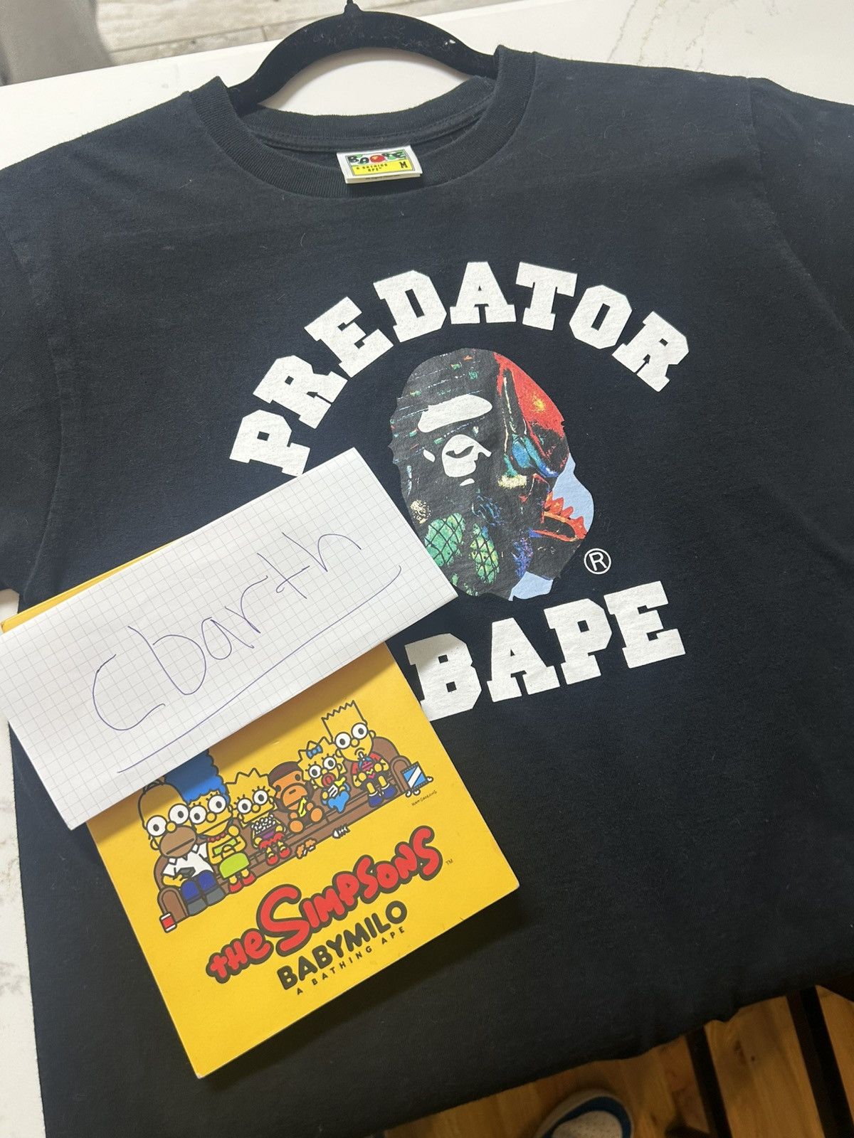 Bape RARE MEDIUM BAPE X PREDATOR COLLAB TEE | Grailed