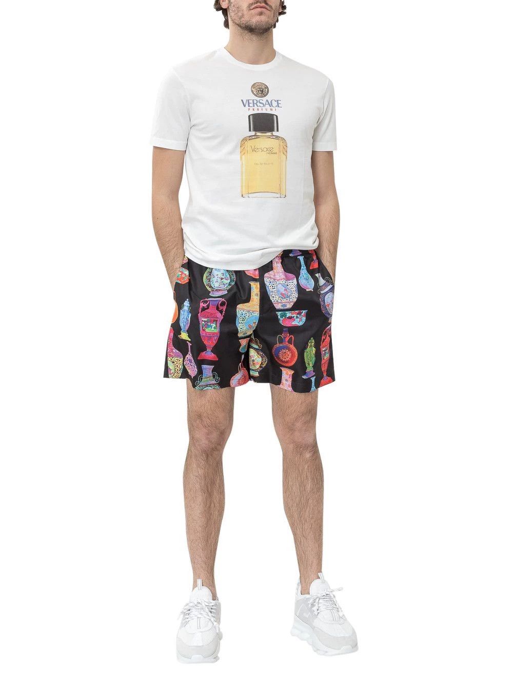 Versace Versace 46 Loose Cupro Chinese Porcelain Print Unisex Short Size US 30 / EU 46 - 8 Thumbnail