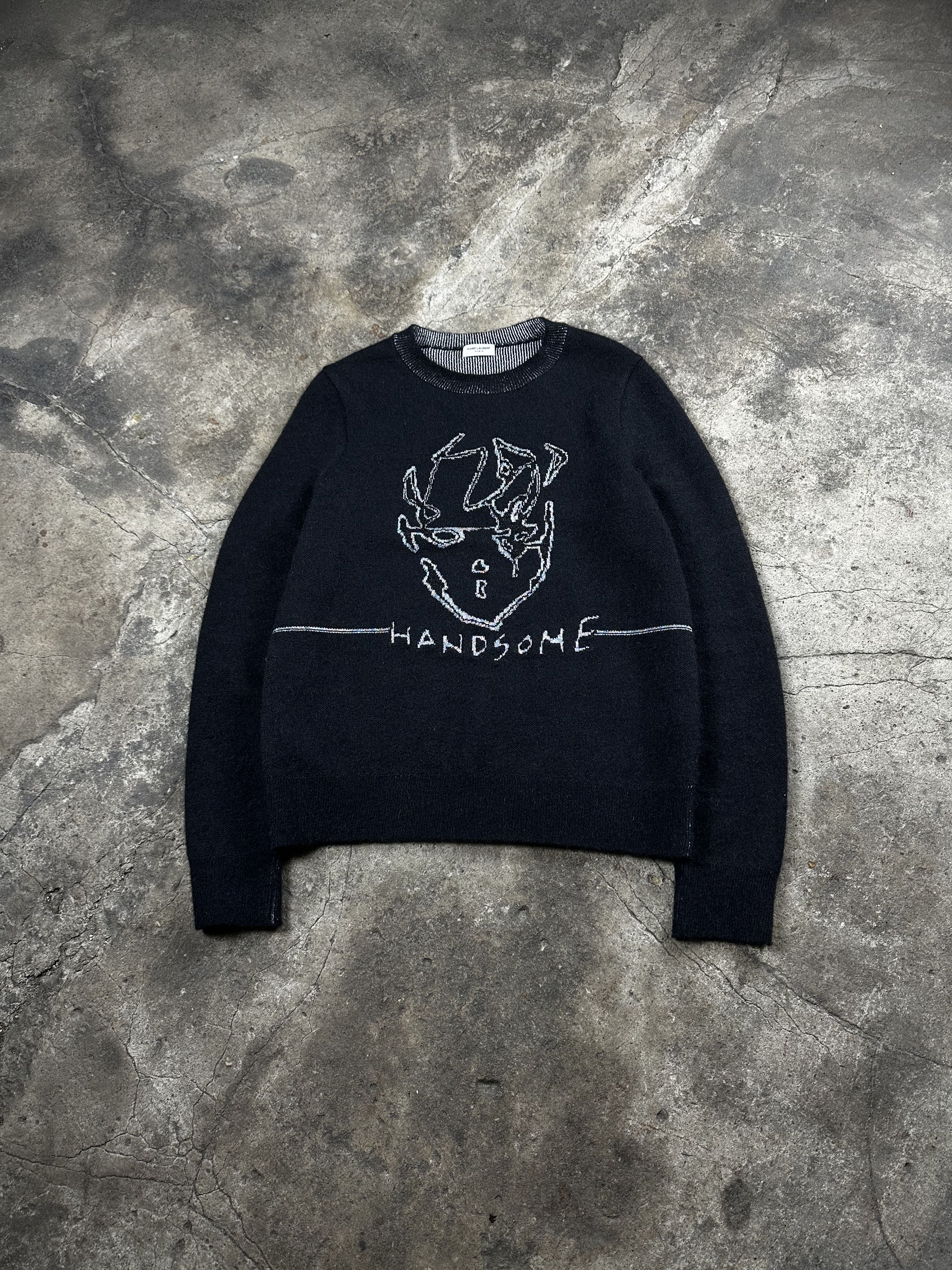 Saint Laurent Paris Saint Laurent FW17 Striped Mohair Sweater