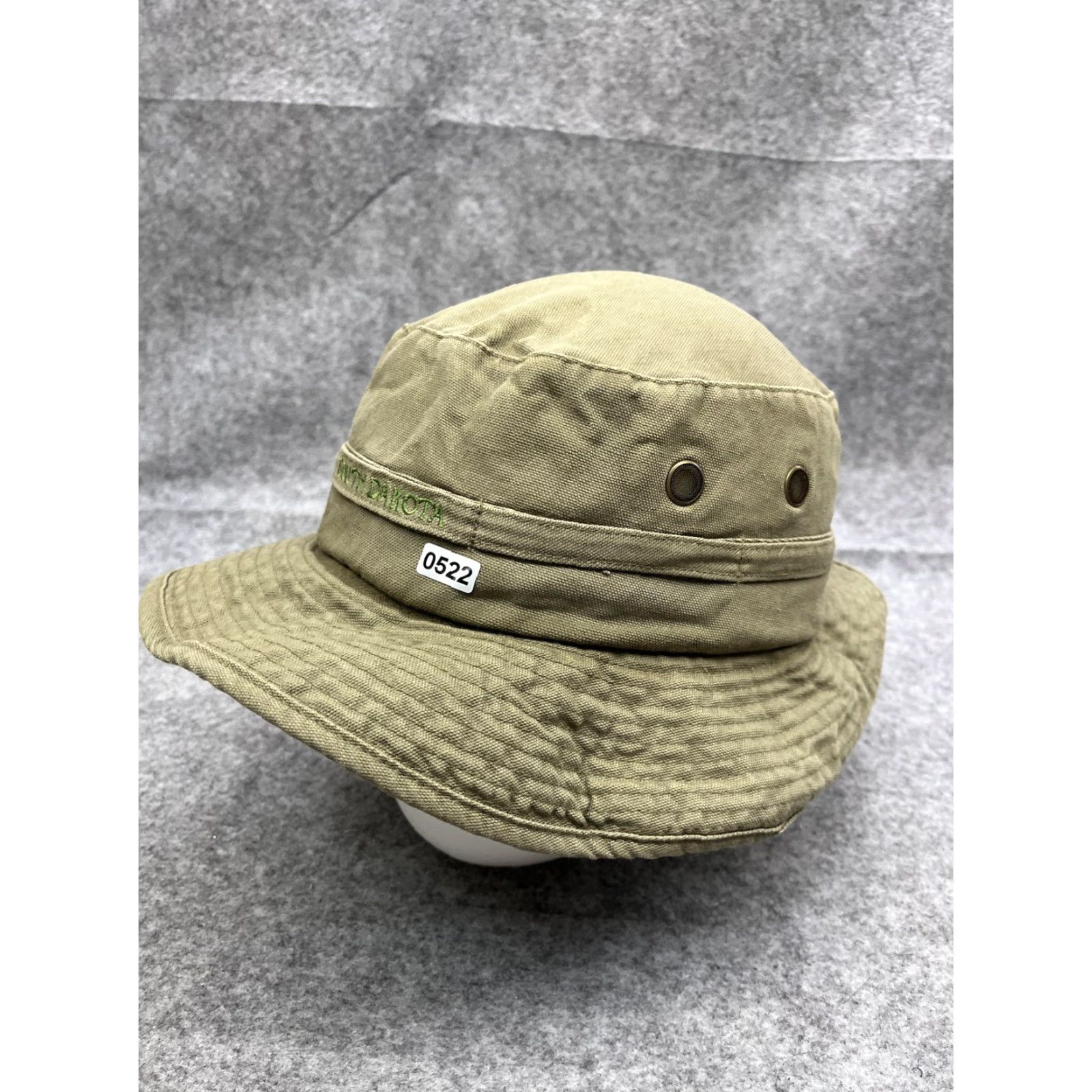 Vintage South Dakota Hat Bucket Mens Large Green Cotton Wide Brim Outdoor Size ONE SIZE - 4 Thumbnail