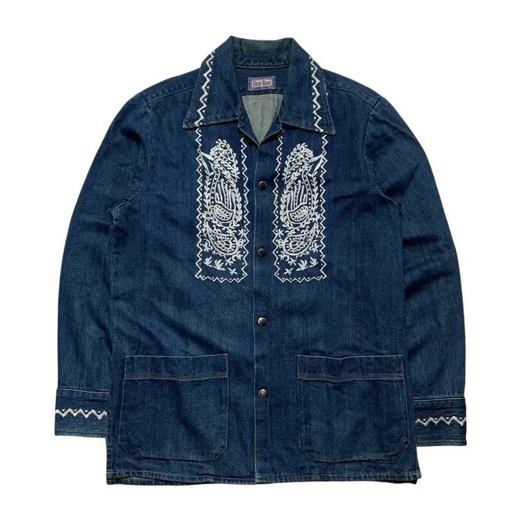 Blue Blue Japan Vintage Blue Blue Japan Embroidery Chore Jacket Size US M / EU 48-50 / 2 - 1 Thumbnail