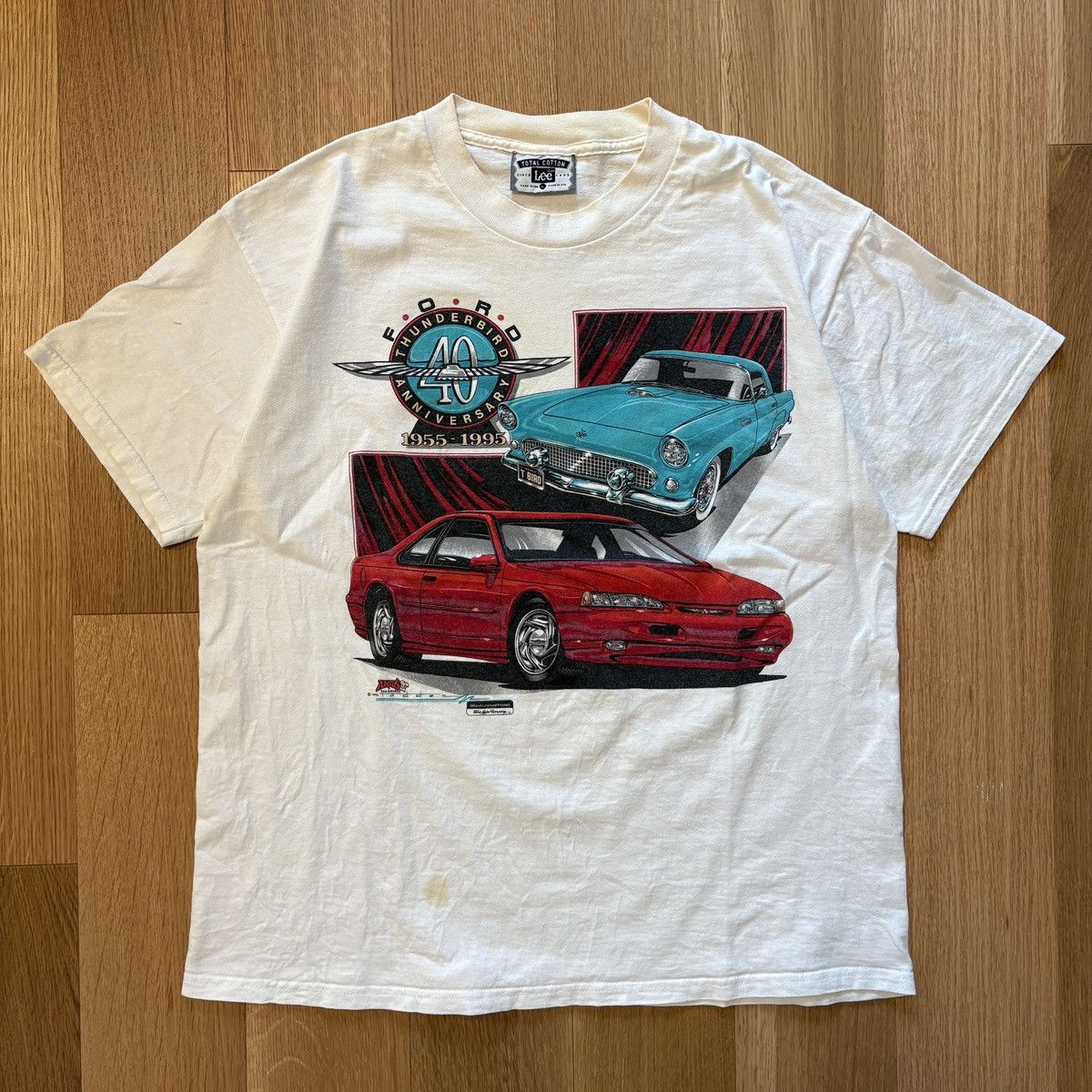 Lee RARE Vintage - Henry Ford Car Graphic T-Shirt Size US L / EU 52-54 / 3 - 1 Thumbnail