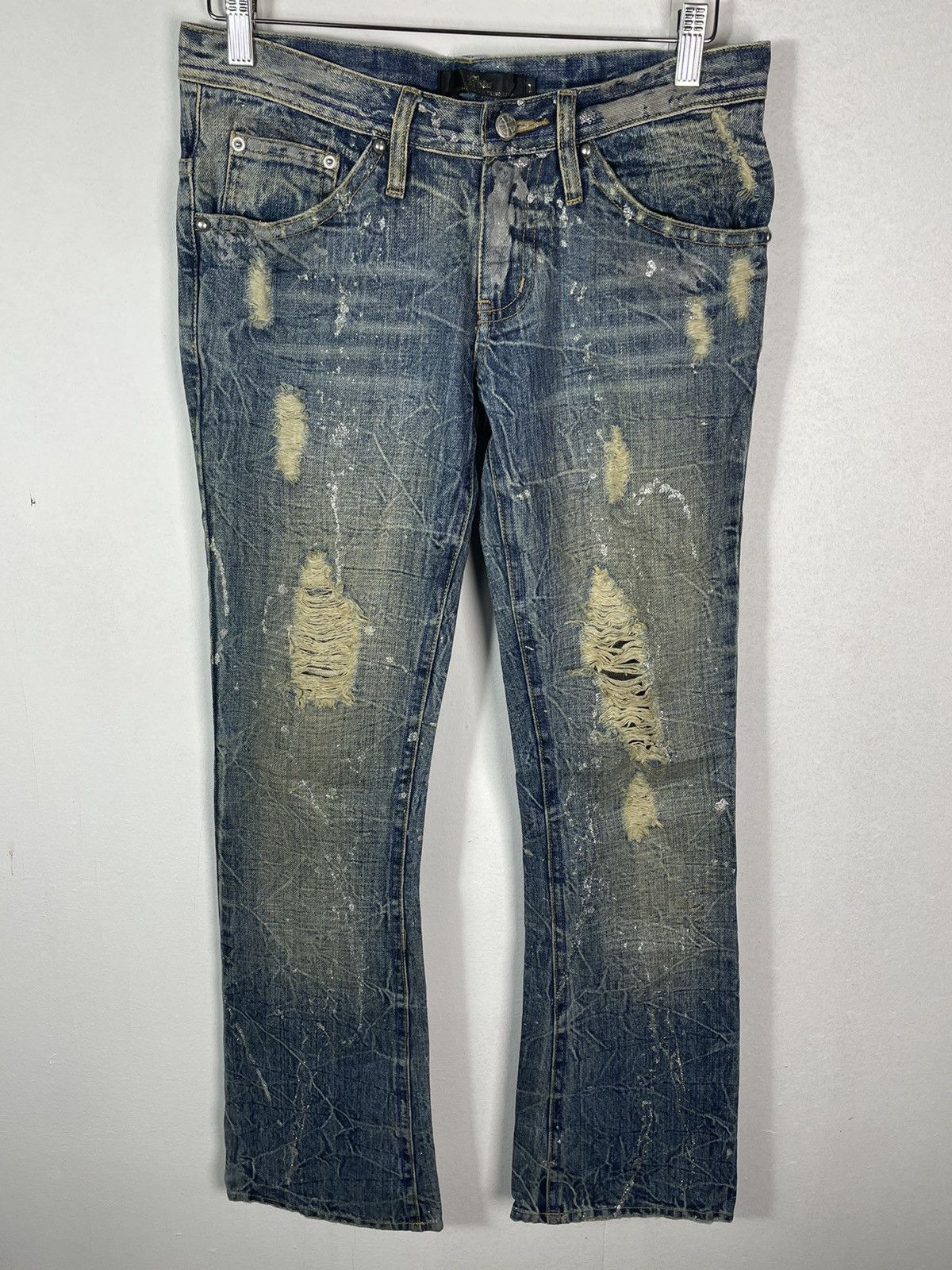 Japanese Brand Very Rare Midas Japanese Design Art Jeans Size US 31 - 2 Thumbnail