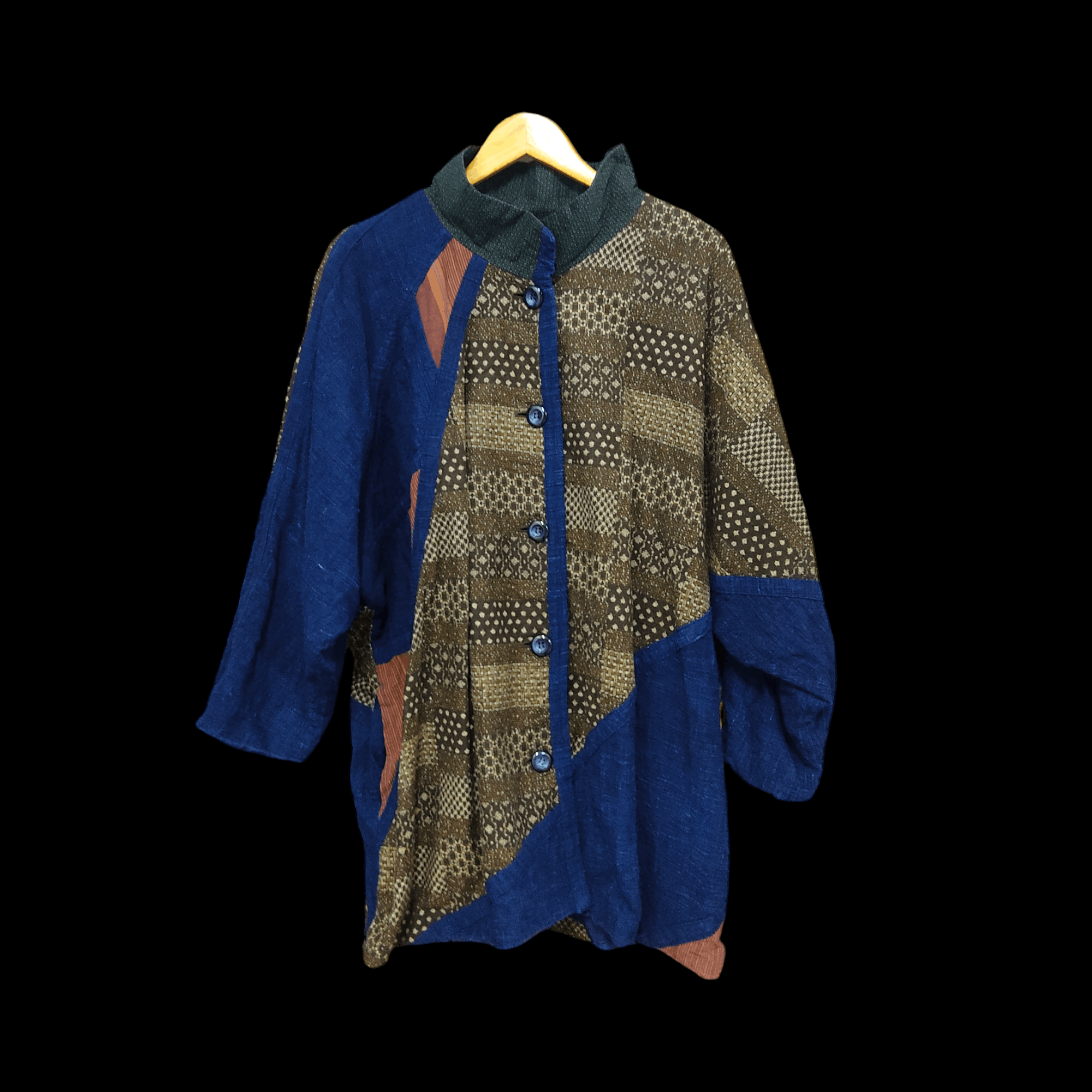 Indigo Japanese Indigo Patchwork Boro Kimono Jacket Size US L / EU 52-54 / 3 - 1 Thumbnail