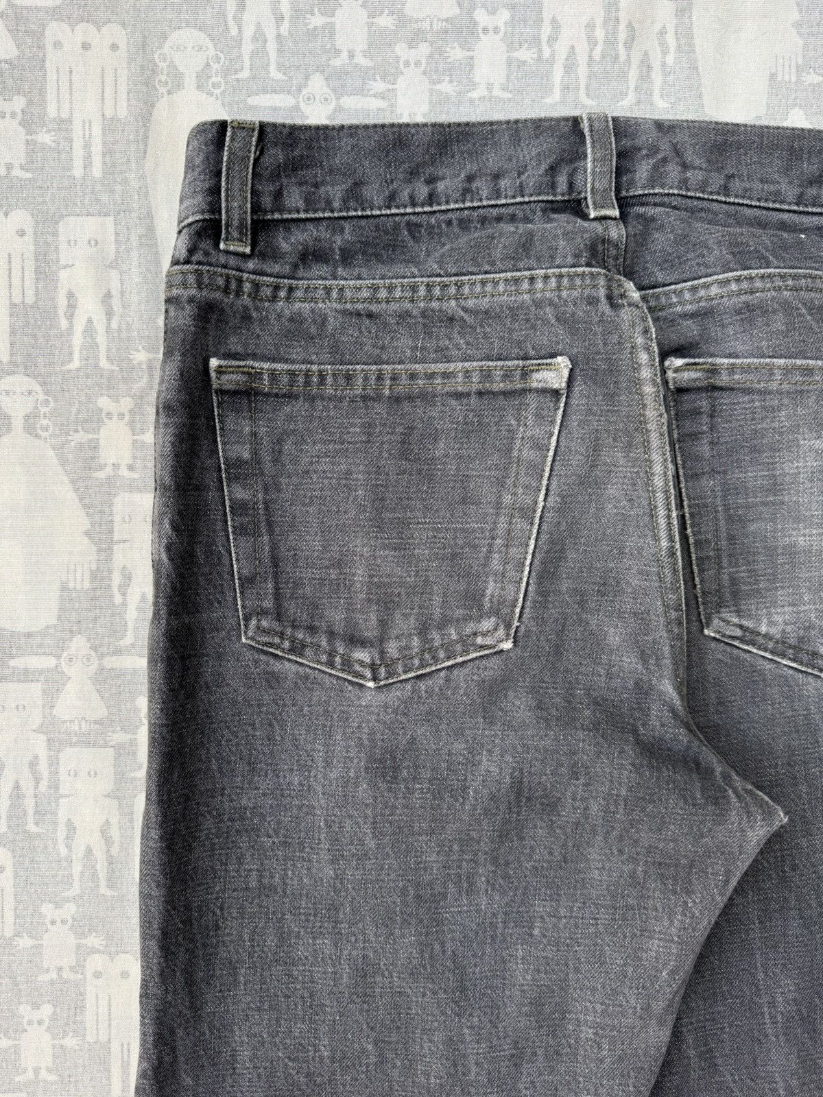 Helmut Lang Helmut Lang 2000's Raw Denim Grey Classic Cut Jeans Size US 30 / EU 46 - 6 Thumbnail