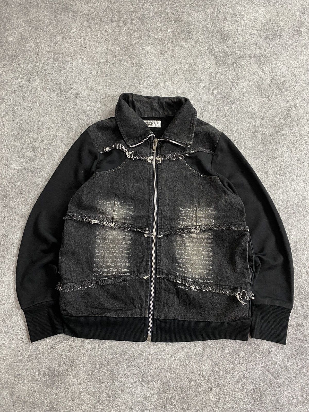 If Six Was Nine × Japanese Brand × Le Grande Bleu (L.G.B.) 2000s St Chris Poem Snowblack Boxy Jacket Size US M / EU 48-50 / 2 - 1 Thumbnail