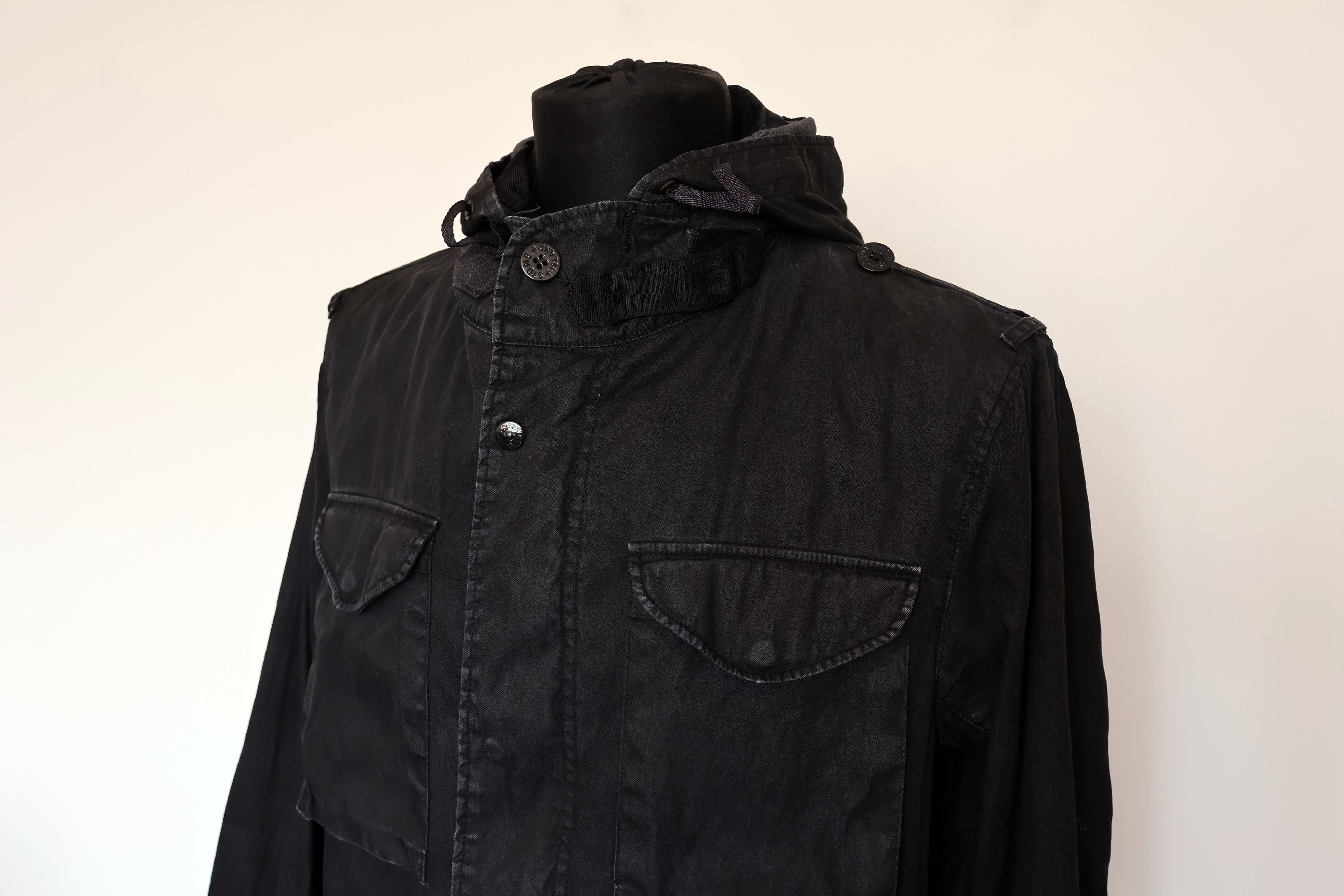 Massimo Osti × Stone Island × Vintage Stone Island Lino Flax Field Hooded Jacket Coat M65 Rare Size US M / EU 48-50 / 2 - 4 Thumbnail