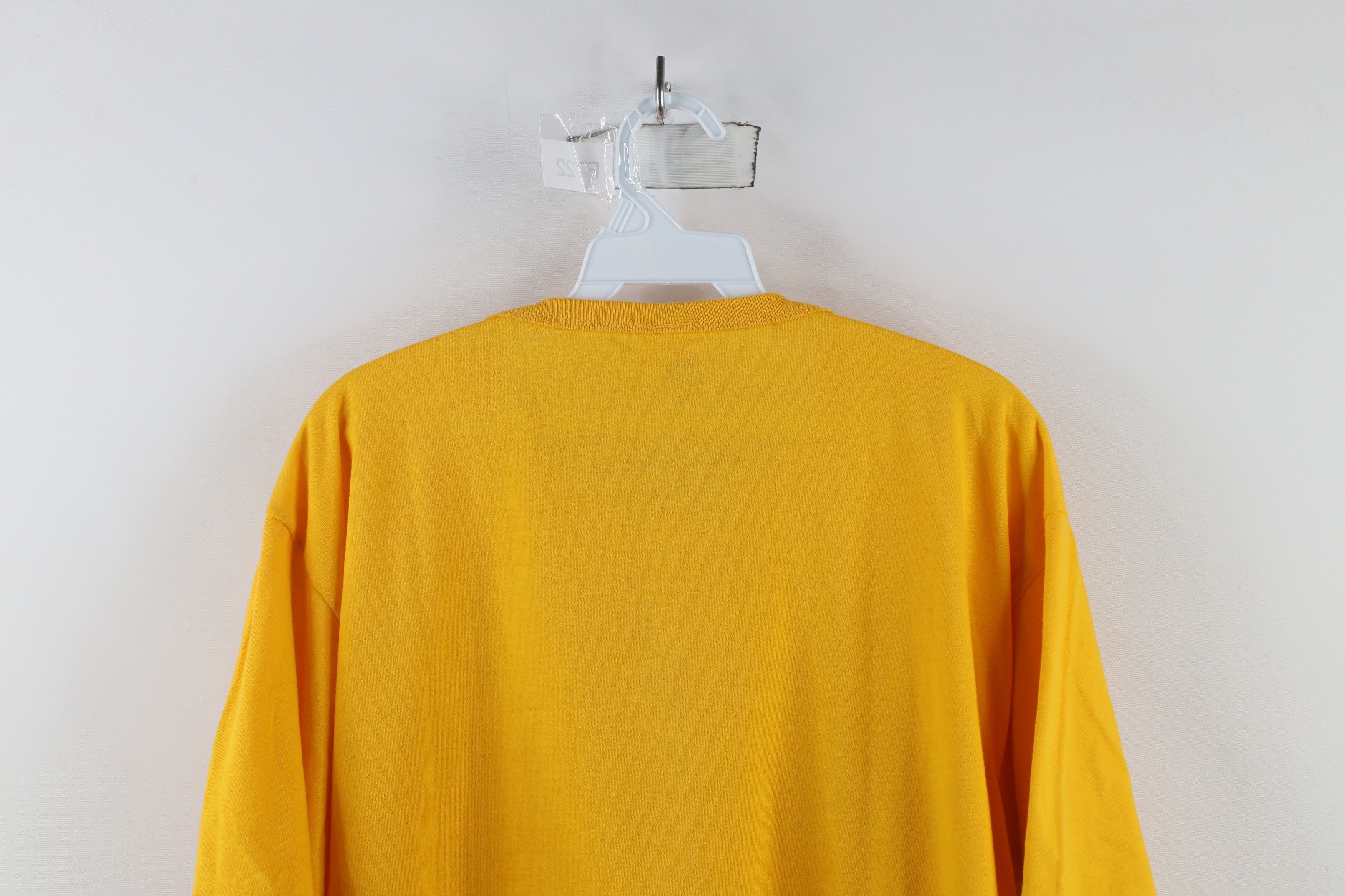 Vintage Vintage 90s Streetwear Blank Short Sleeve Henley T-Shirt Size US L / EU 52-54 / 3 - 8 Thumbnail
