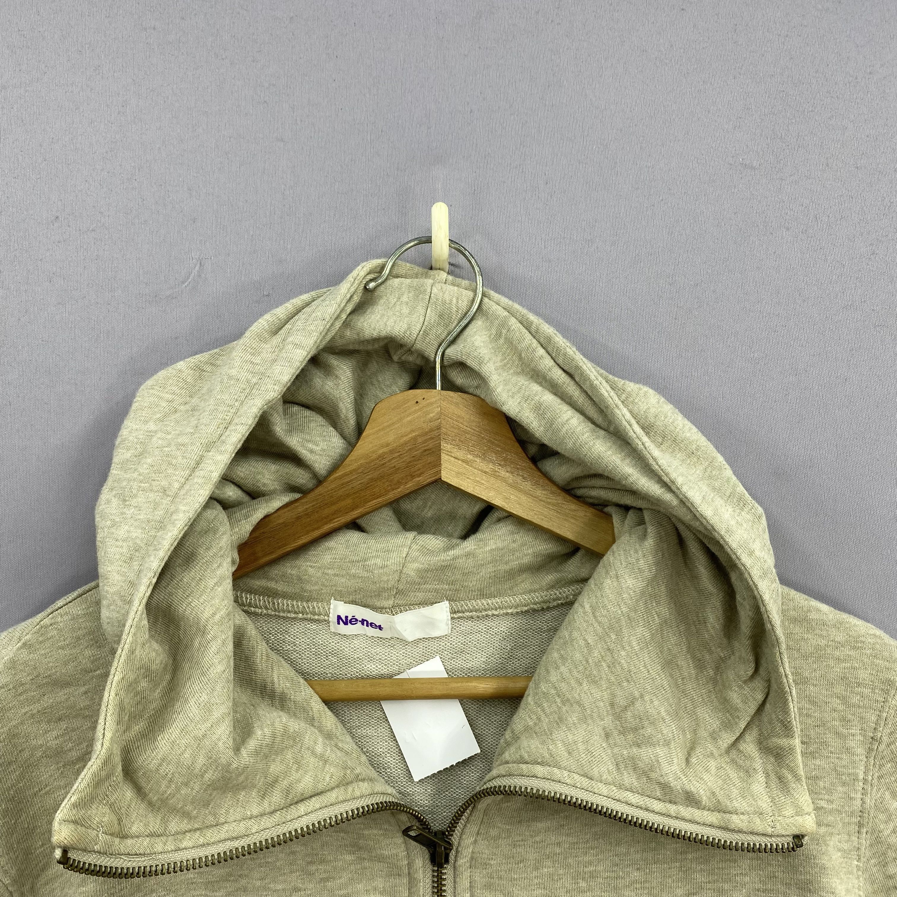 Issey Miyake Vintage Ne-net Issey Miyake Turtleneck Hoodie Tiger Patch Size US S / EU 44-46 / 1 - 9 Thumbnail