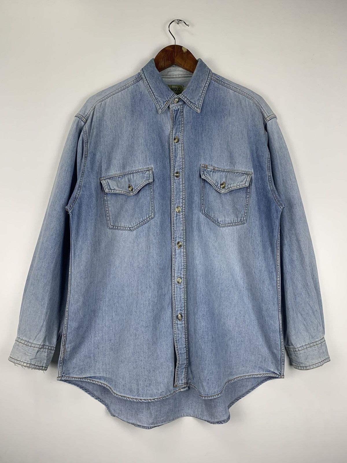 Uniqlo Vintage Uniqlo Denim Jacket Size US L / EU 52-54 / 3 - 2 Thumbnail