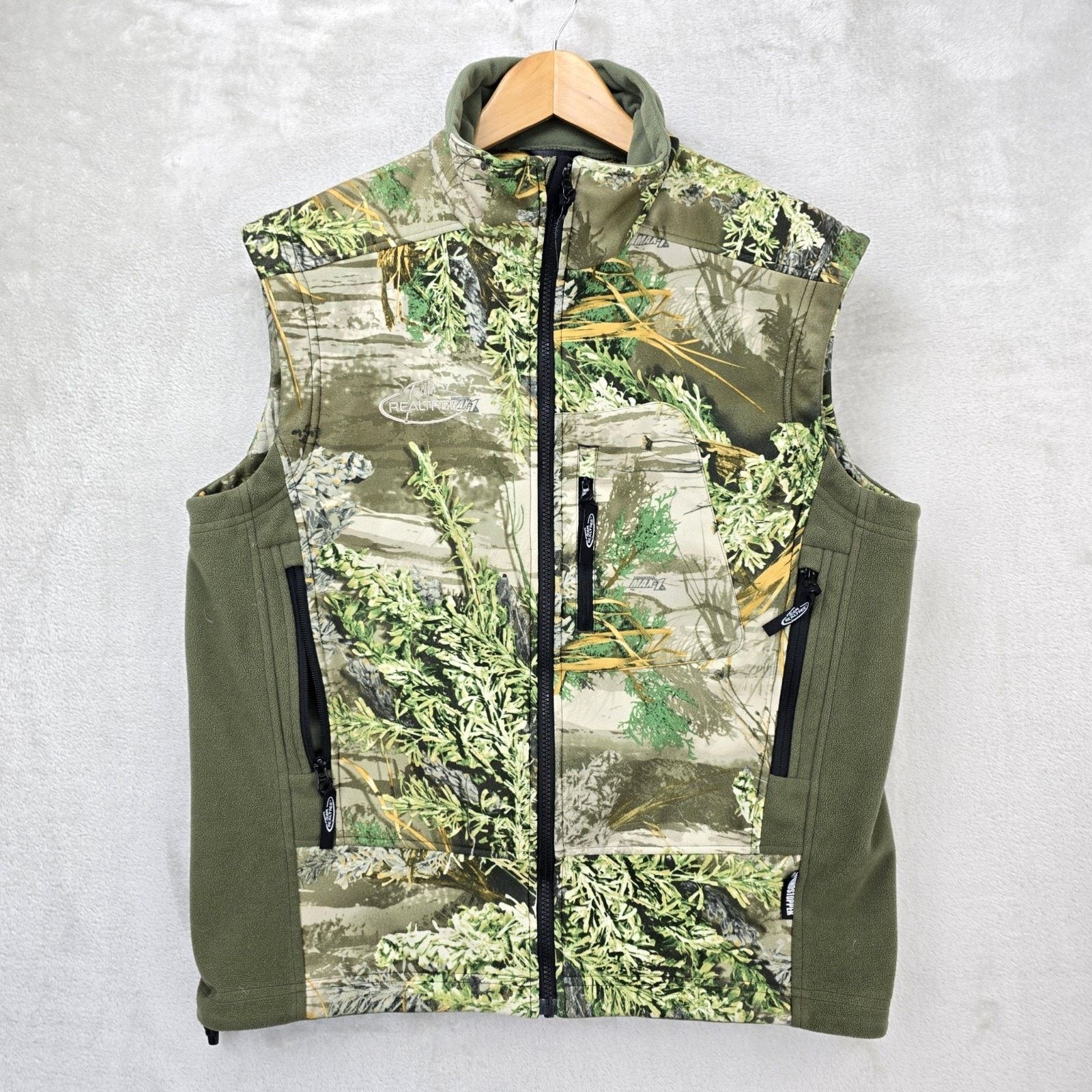 Realtree Team Realtree WindStopper Full Zip Camo Vest Mens Medium Size US M / EU 48-50 / 2 - 1 Thumbnail