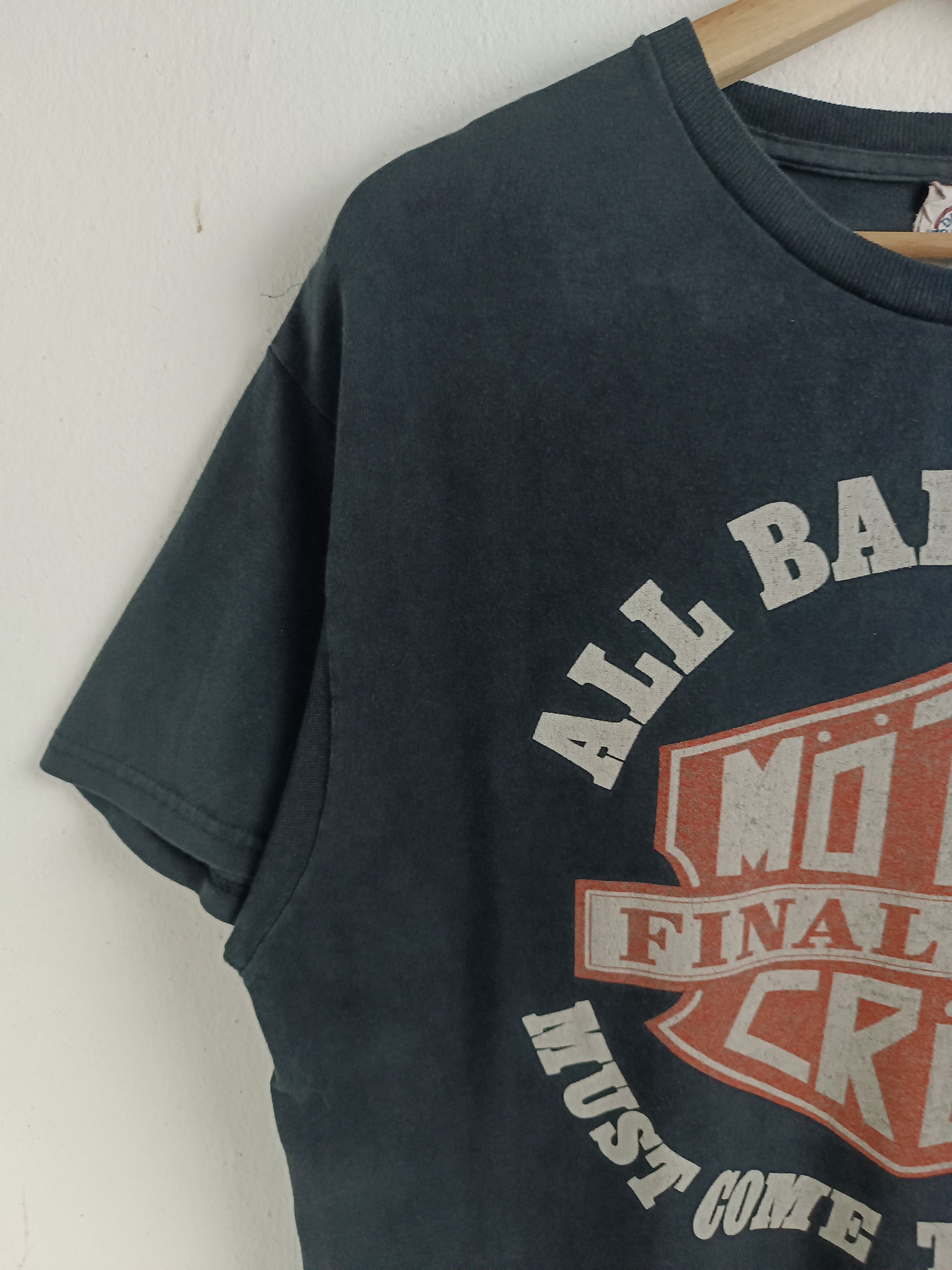 Band Tees THRASHED FADED VINTAGE '14 MOTLEY CRUE FINAL TOUR HARLEY LOG Size US L / EU 52-54 / 3 - 5 Thumbnail