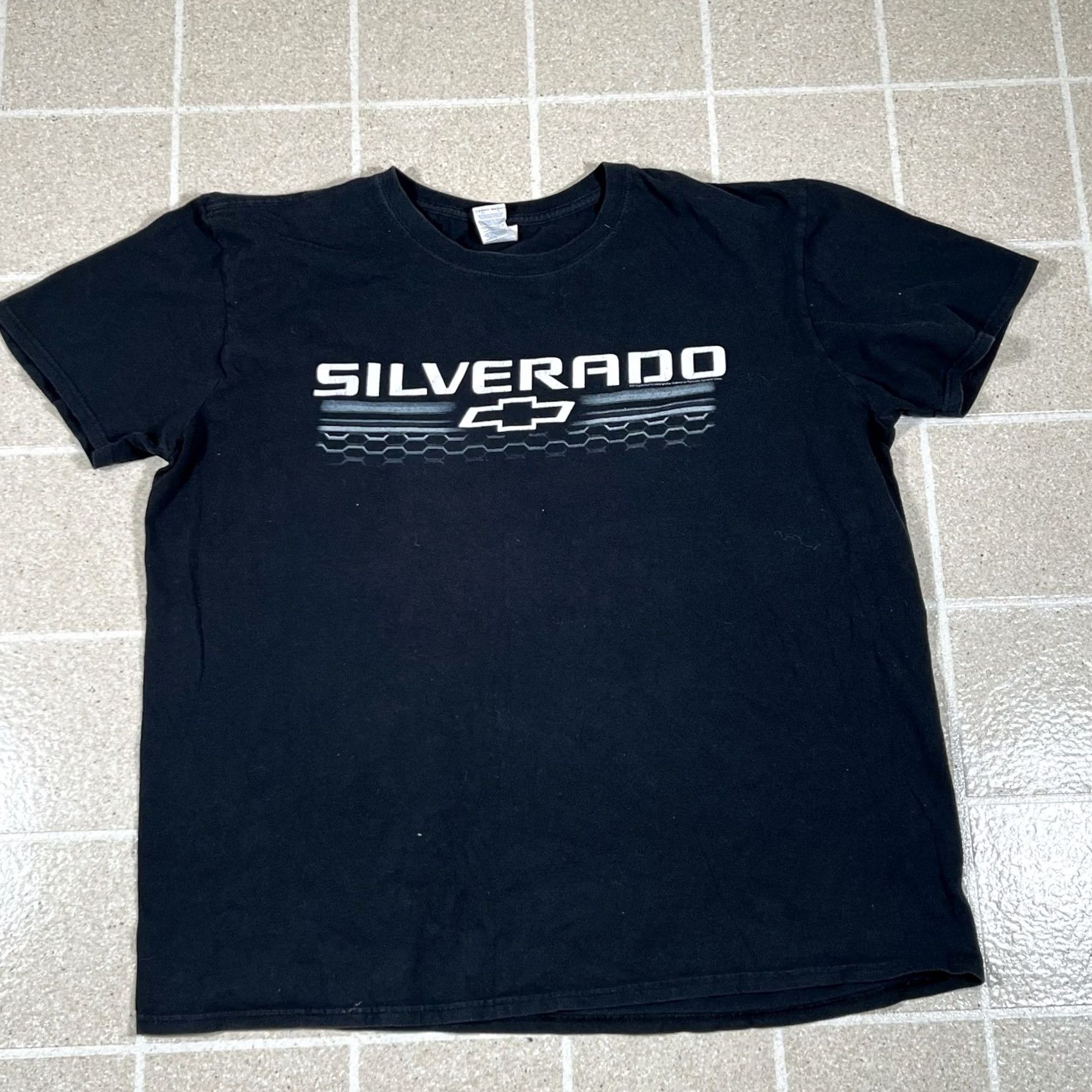 Vintage VINTAGE Chevrolet Silverado Shirt XL Black Mens T-Shirt Big Dooley Power Chevy Truck Y2K Size US XL / EU 56 / 4 - 2 Thumbnail
