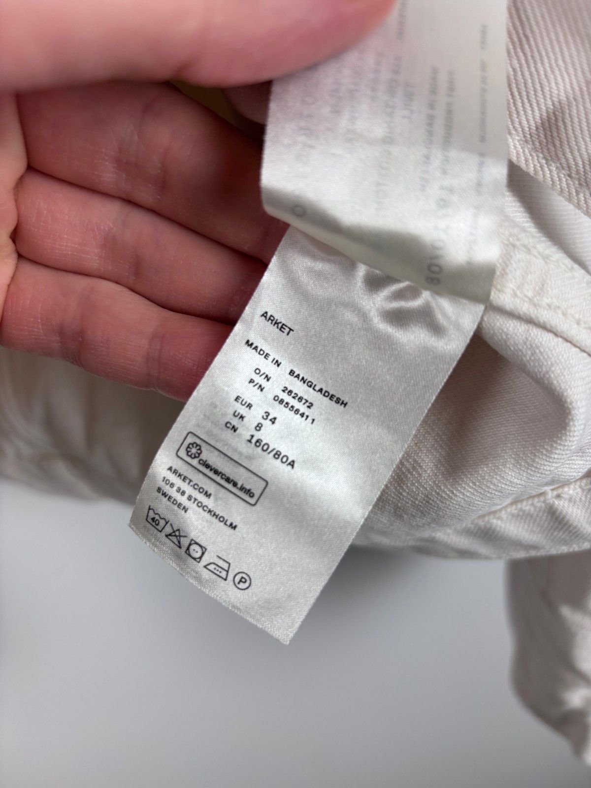 Arket Arket Denim Button Up Casual Jacket White Beige Size 34 Size XS / US 0-2 / IT 36-38 - 9 Thumbnail