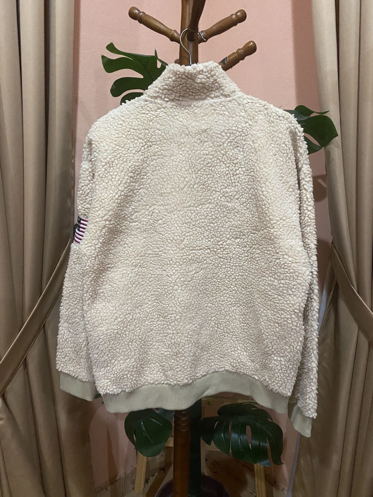Japanese Brand Vintage USA Sherpa Fleece Pullover Cozy Quarter-Zip Sweater Size US M / EU 48-50 / 2 - 8 Thumbnail