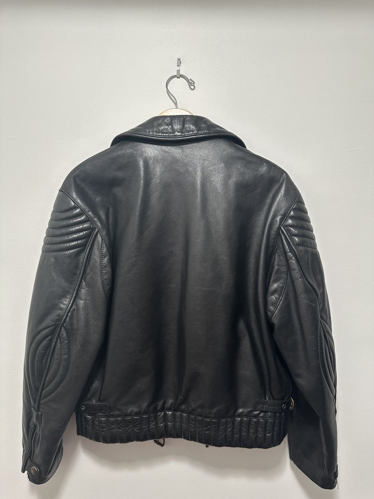 Genuine Leather × Vintage Vintage 70s Leather Biker Jacket Size US M / EU 48-50 / 2 - 7 Thumbnail