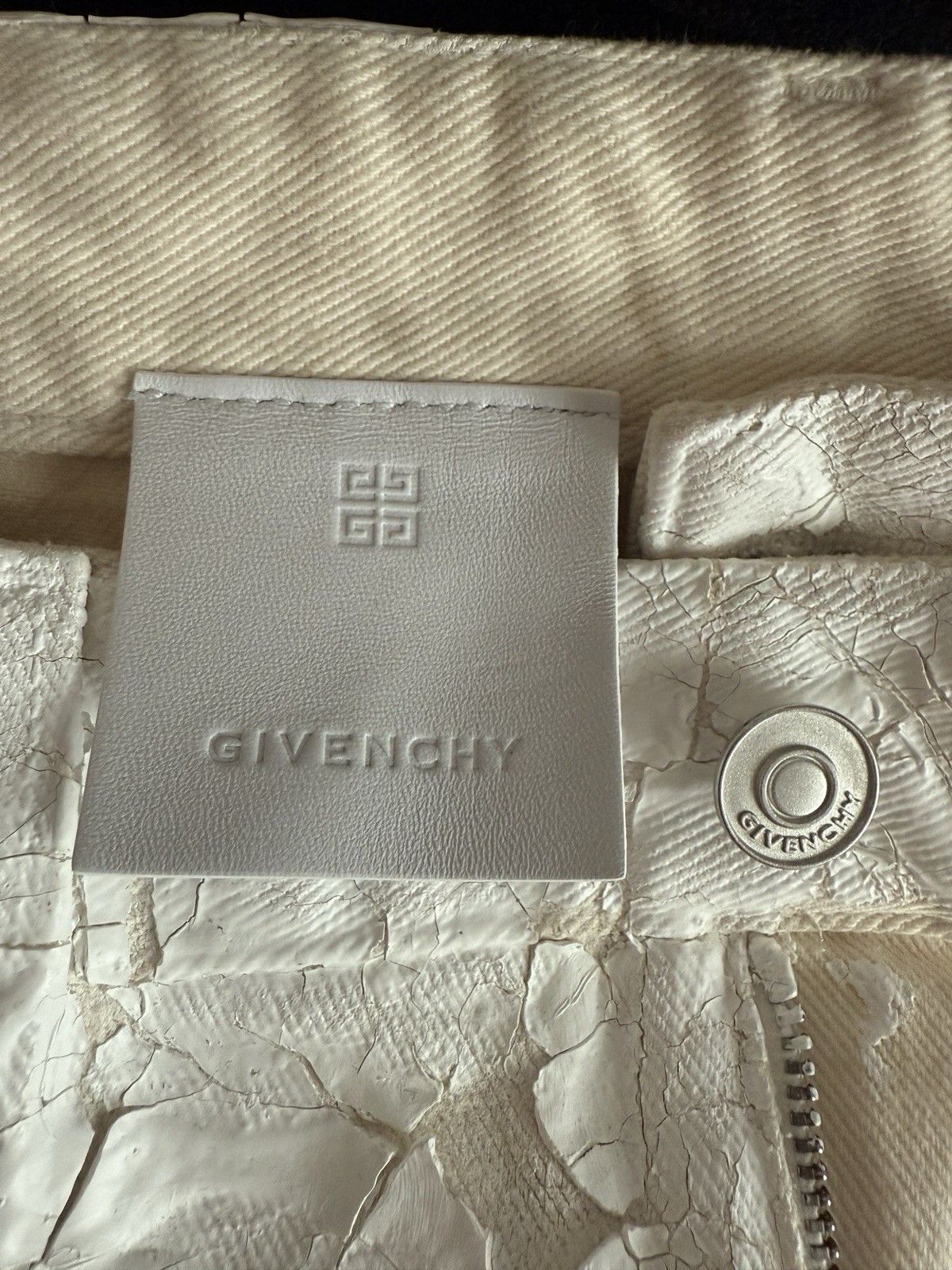 Givenchy Matthew Williams Crackled Painted Zip Jeans SS21 Limited Size US 32 / EU 48 - 8 Thumbnail