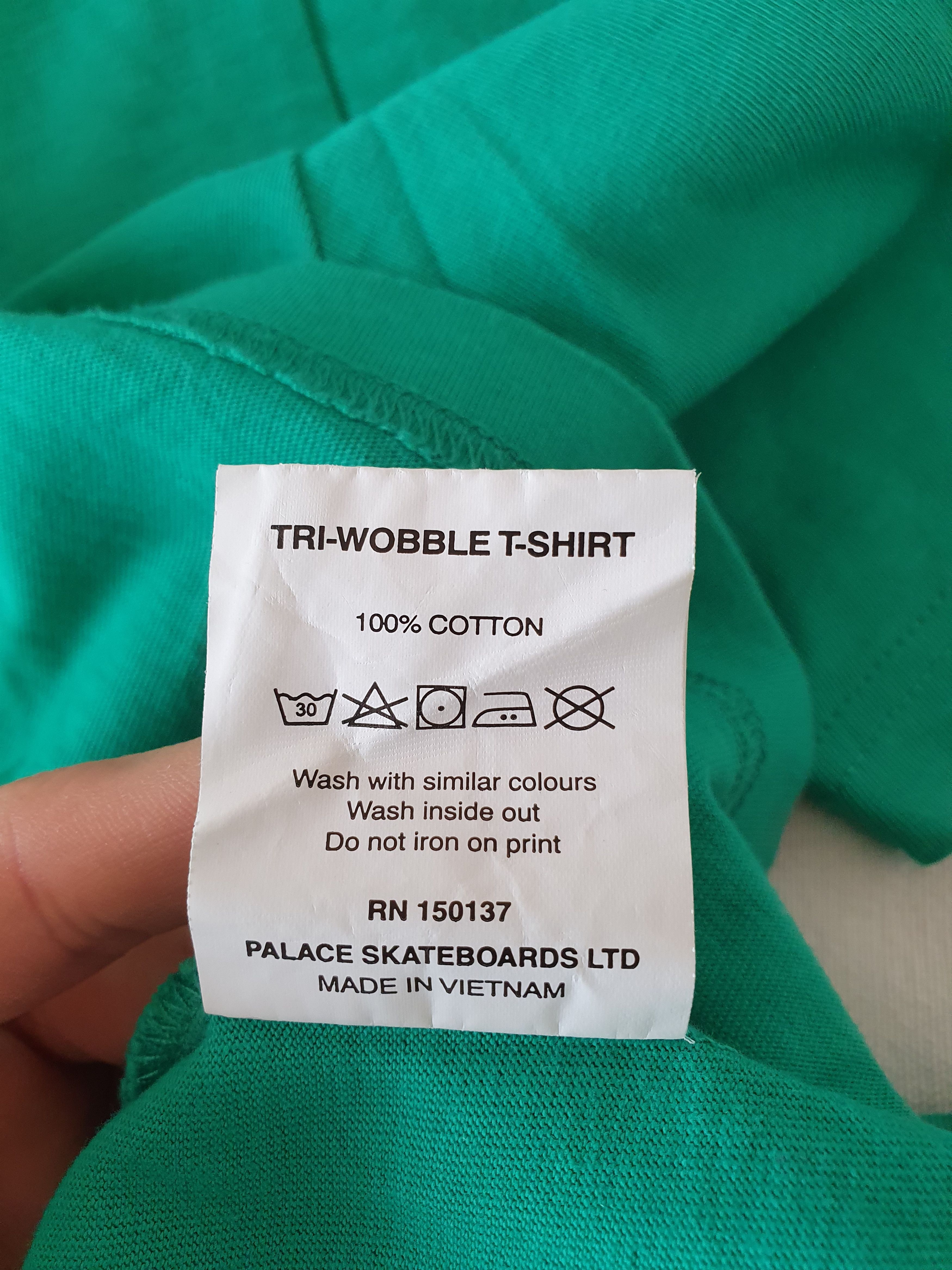 Palace Tri Wobble T Shirt Pool Green Size US XL / EU 56 / 4 - 5 Thumbnail