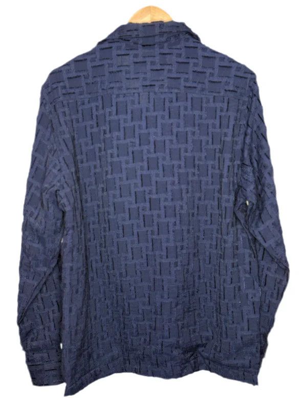 NN07 Hank Overshirt Navy Blue Viscose Blend Size US L / EU 52-54 / 3 - 2 Thumbnail