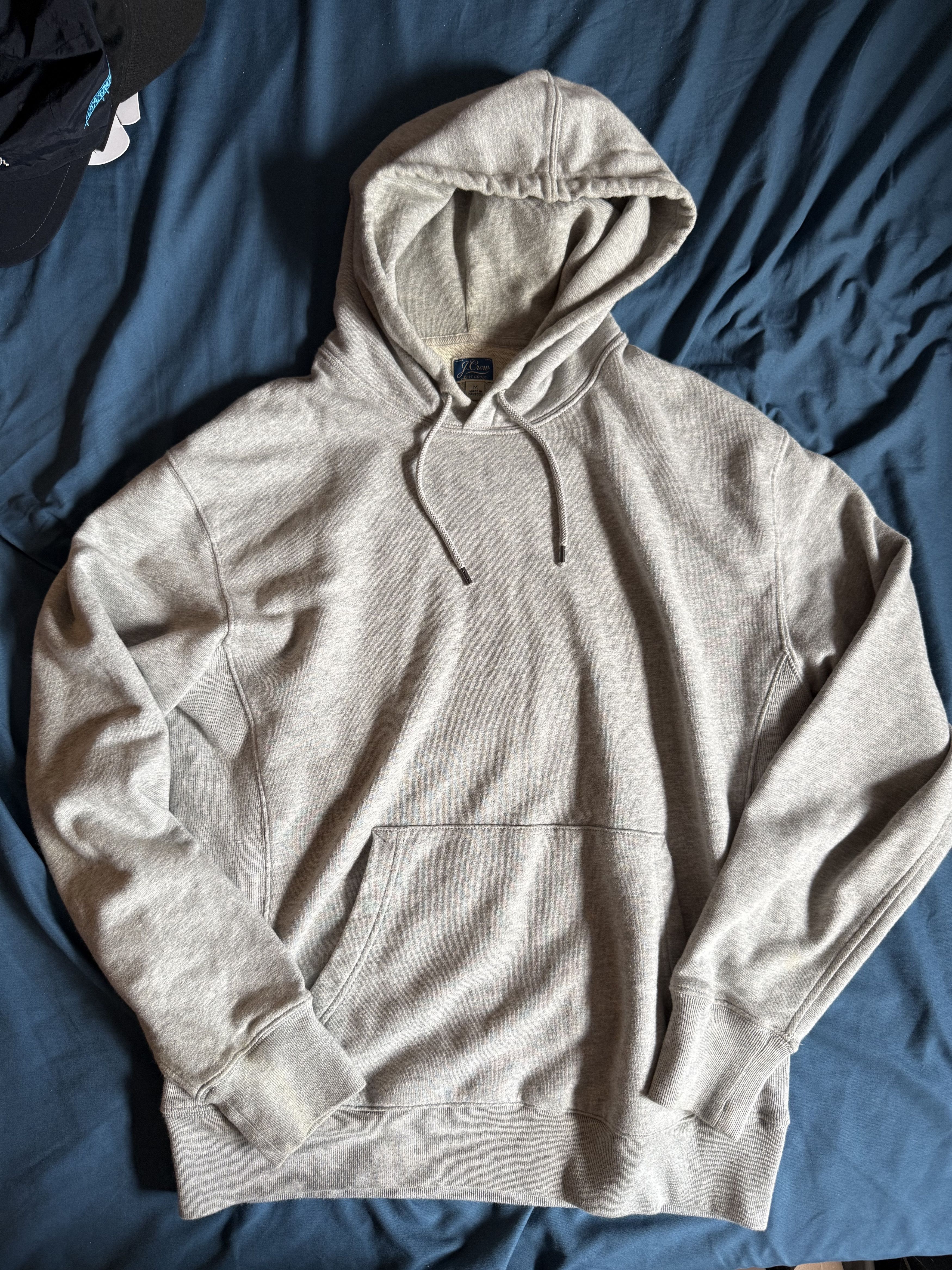 J.Crew J. Crew Garment-dyed hoodie sweatshirt GREY H4578 Medium Size US M / EU 48-50 / 2 - 1 Thumbnail