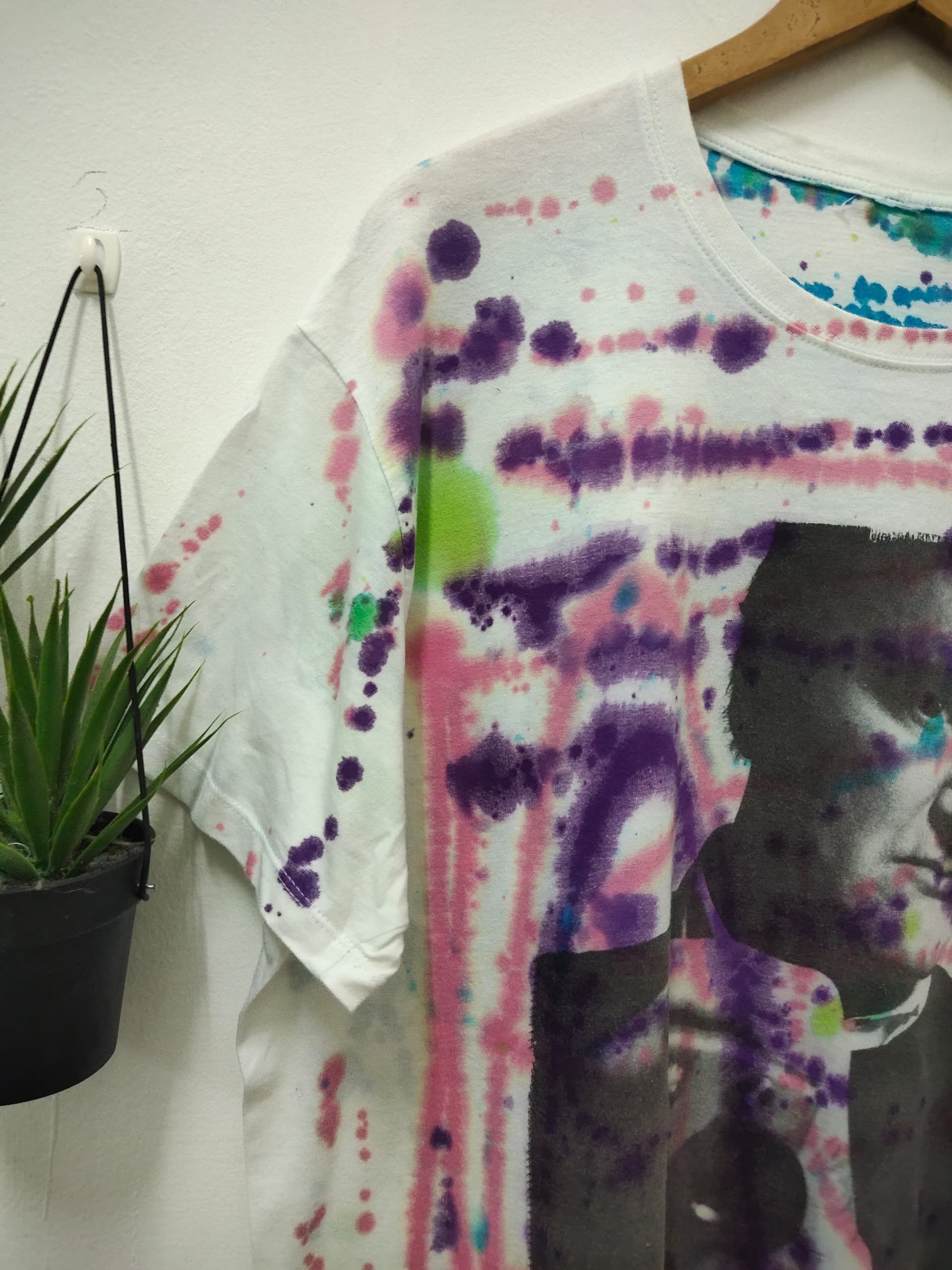 Other Vintage Quentin Tarantino Potrait Absract paint splash tees Size US XL / EU 56 / 4 - 7 Thumbnail