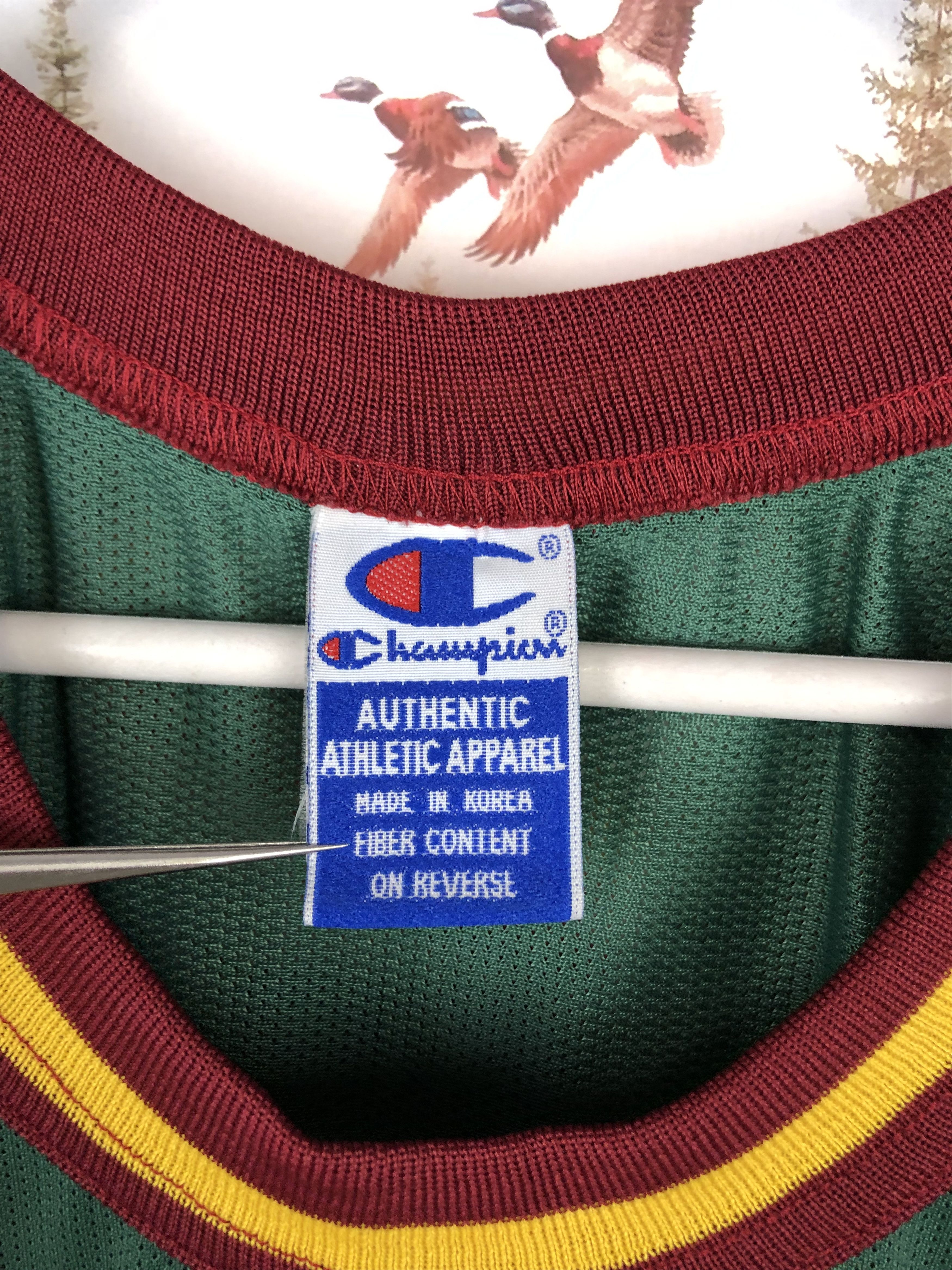 Champion × NBA × Vintage Vintage Kemp Champion Seattle Super Sonics NBA Jersey Signed Size US L / EU 52-54 / 3 - 5 Thumbnail