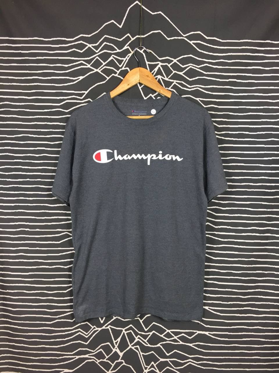 Champion × Vintage Vtg Champion Authentic Athleticwear Spell Out Logo Tee Size US M / EU 48-50 / 2 - 1 Thumbnail