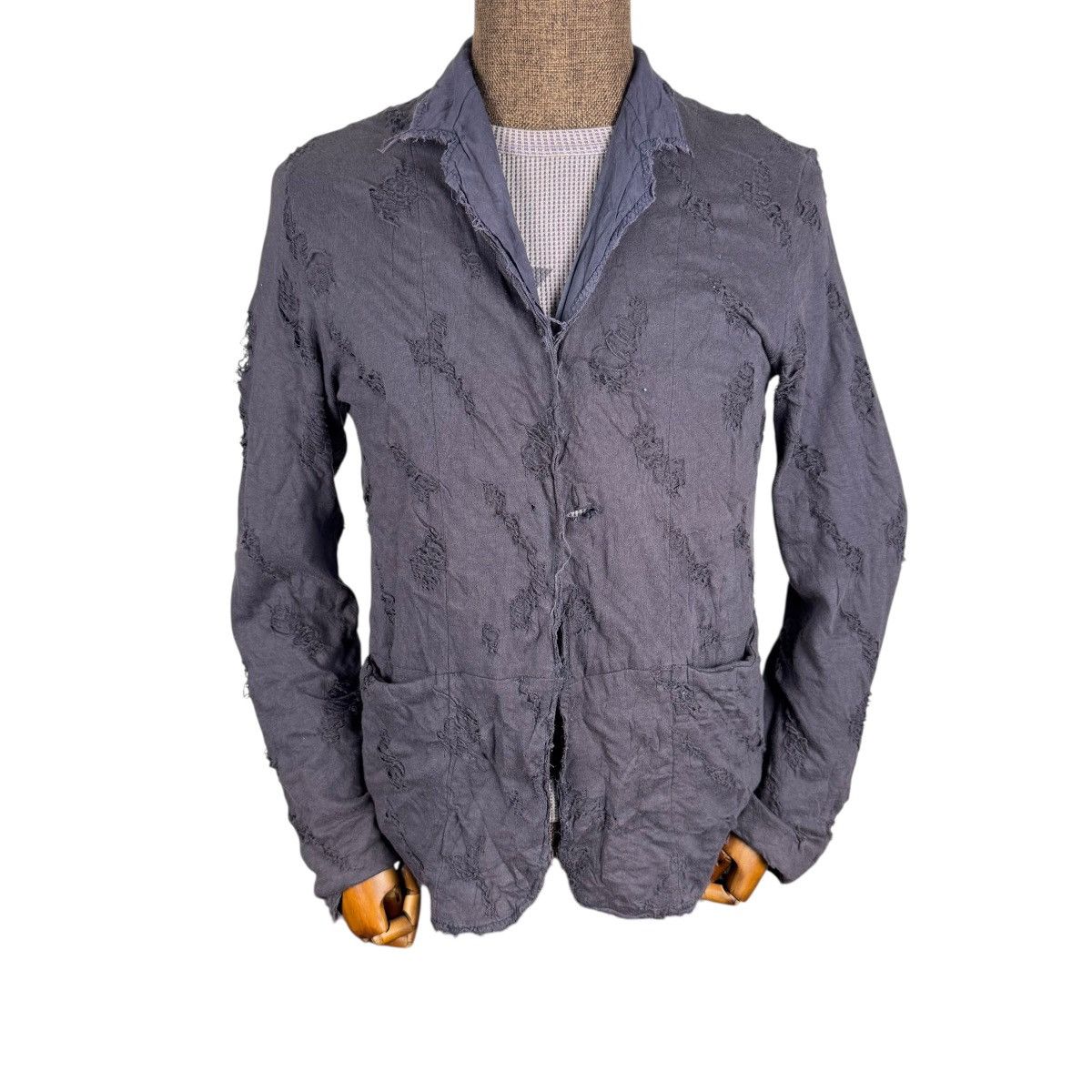 If Six Was Nine ☀️HIBECK JAPAN DISTRESS CARDIGAN LIKE NUMBER NINE Size US M / EU 48-50 / 2 - 2 Thumbnail