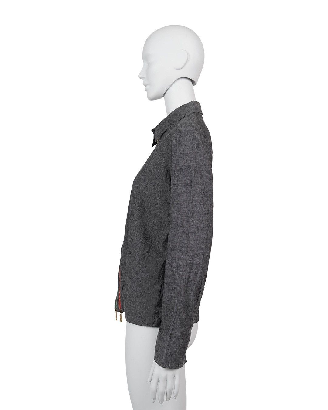 Dirk Bikkembergs Dirk Bikkembergs F/W2004 Double Tilted Zip Shirt Size XL / US 12-14 / IT 48-50 - 5 Thumbnail