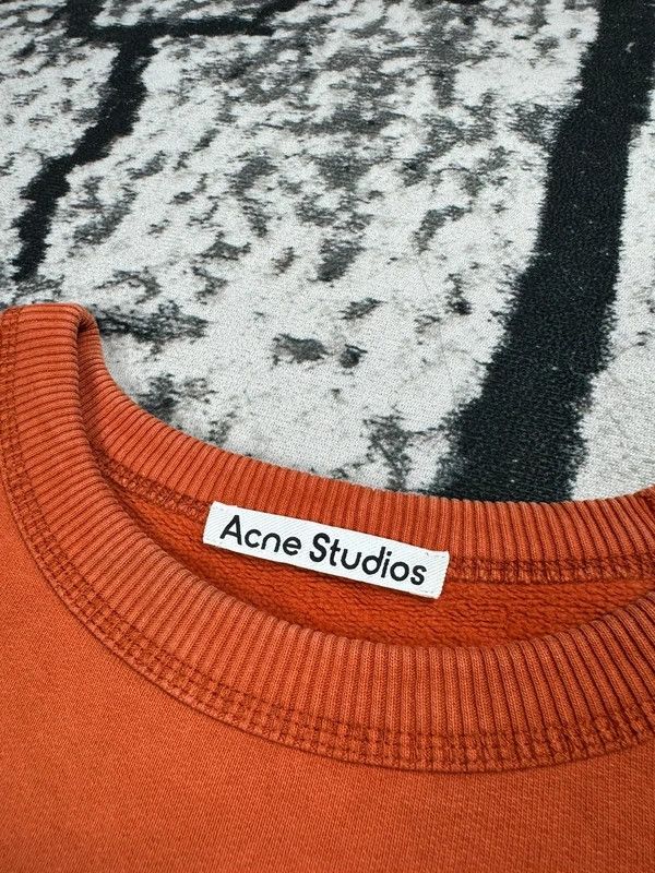 Acne Studios Acne Studios center logo crewneck sweatshirt orange M Size US M / EU 48-50 / 2 - 4 Thumbnail