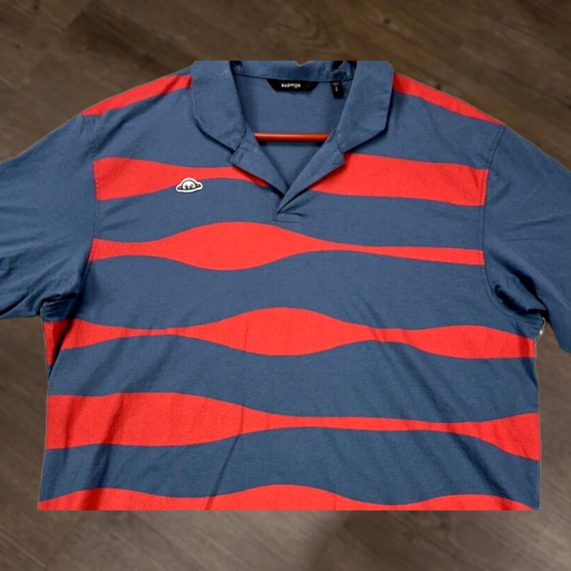 Vintage Radmor Crosby Reverb Polo Shirt Adult Large Blue Red 100% Pima Cotton Logo Casual Outdoor Rugby Mens NEW Size US L / EU 52-54 / 3 - 1 Thumbnail