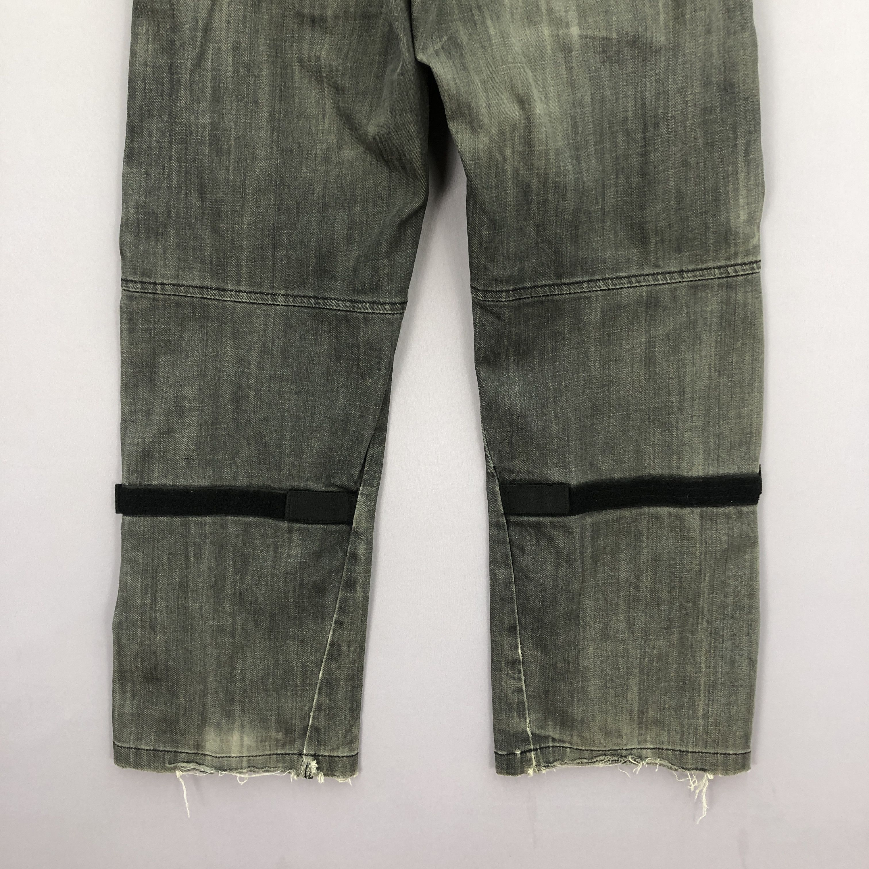 Japanese Brand Vintage Maxler Double Knee Jeans Japanese Faded Ripped Denim Size 28" / US 6 / IT 42 - 6 Thumbnail