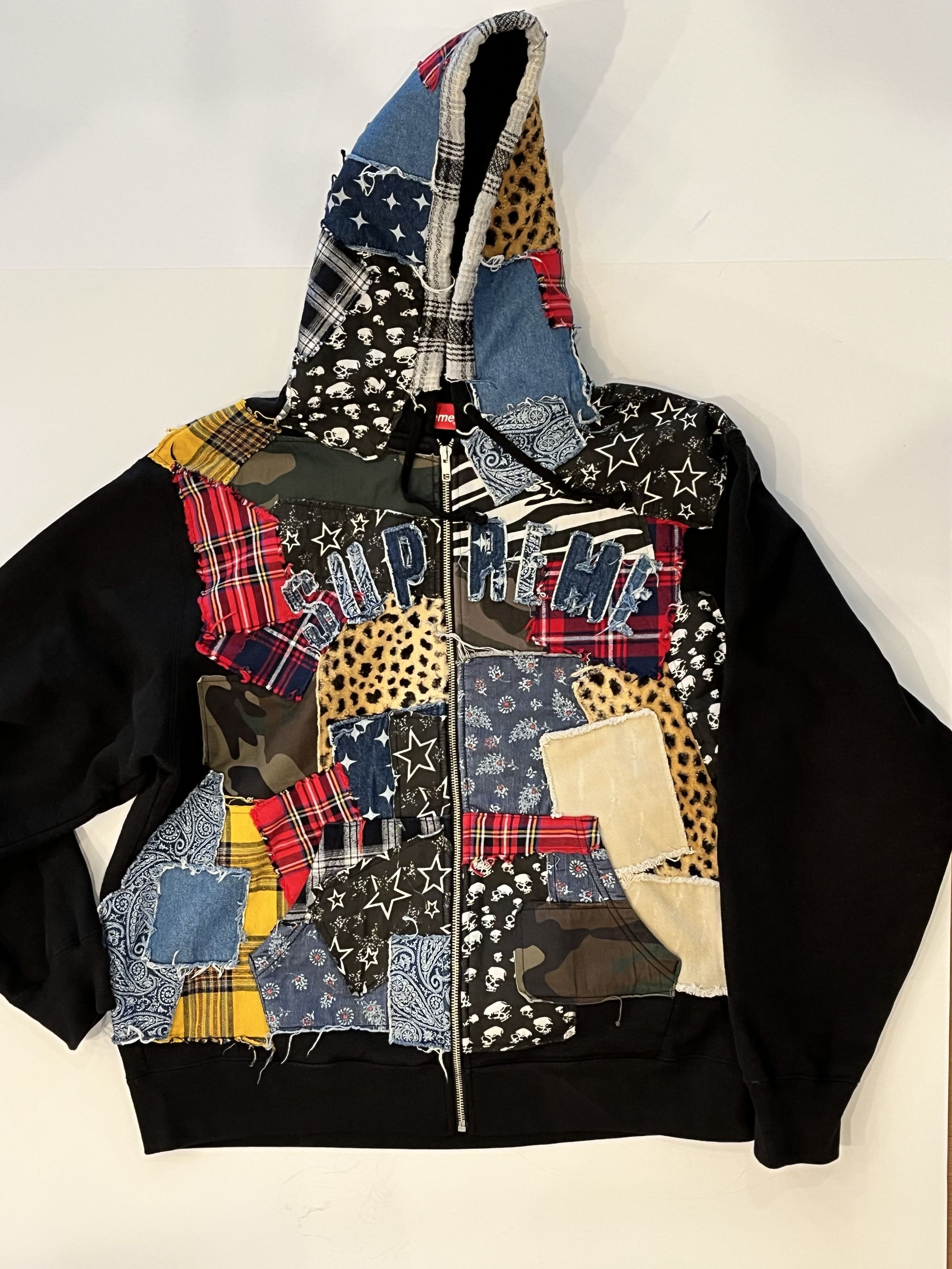 Supreme Supreme ss19 patchwork tie dye hoodie hooded