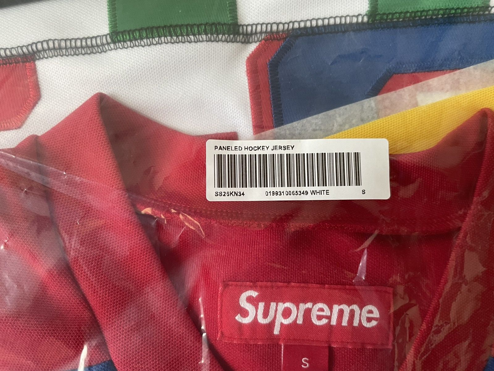 Supreme Supreme Panel Hockey Jersey White Small Size US S / EU 44-46 / 1 - 2 Thumbnail