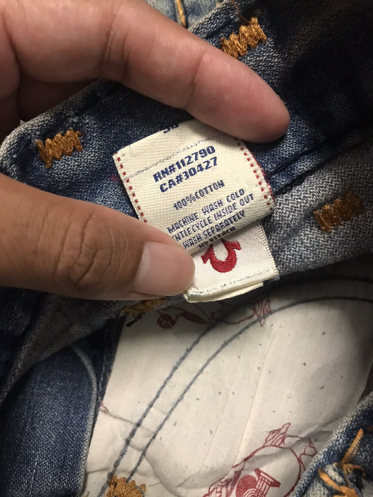 True Religion Vintage True Religion Billy Super T Distressed Denim Jeans Size US 30 / EU 46 - 7 Thumbnail