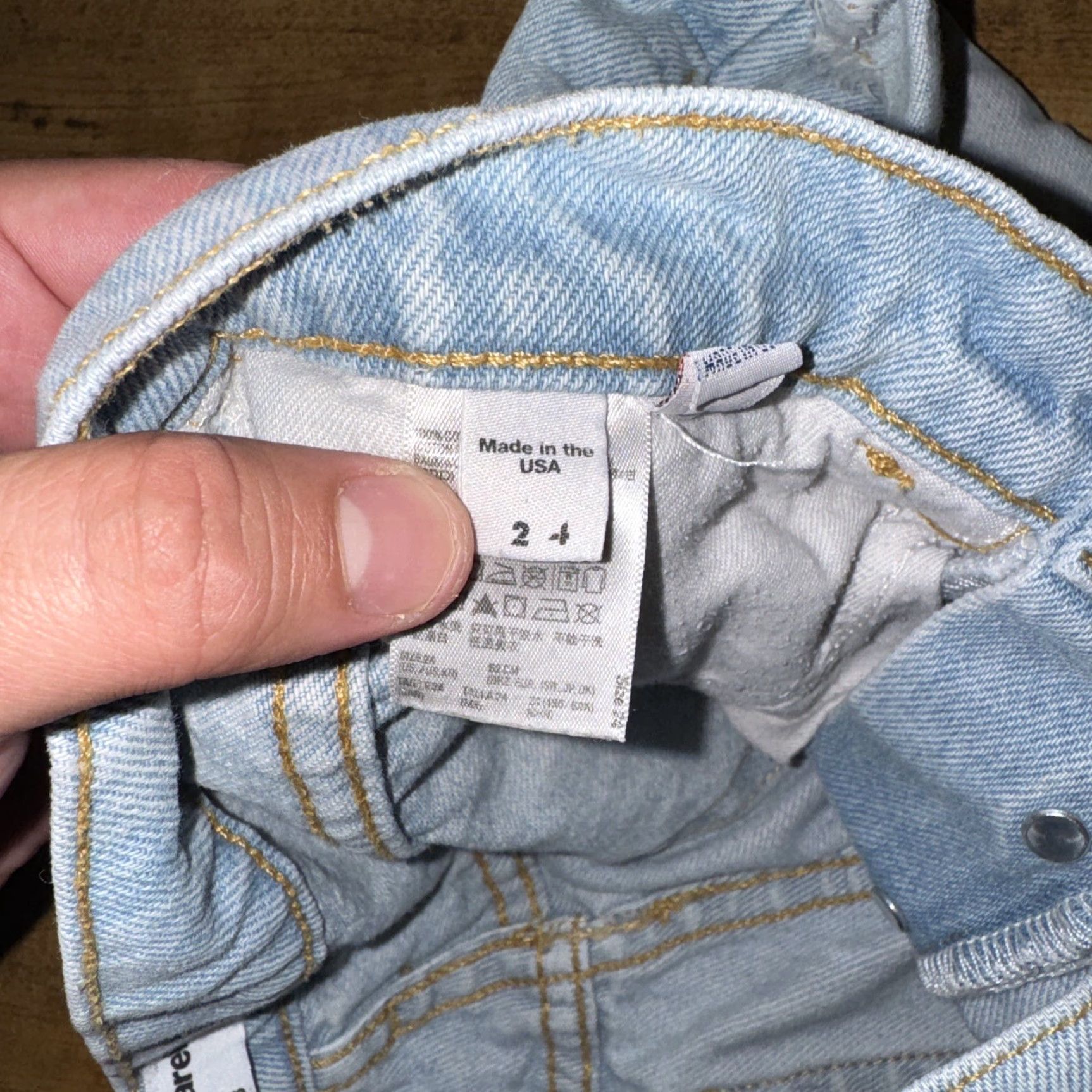American Apparel VINTAGE American Apparel Shorts Denim Light Blue 26 Women 90s Y2k USA Modern Casual Short Shorts Size 26" / US 2 / IT 38 - 6 Thumbnail