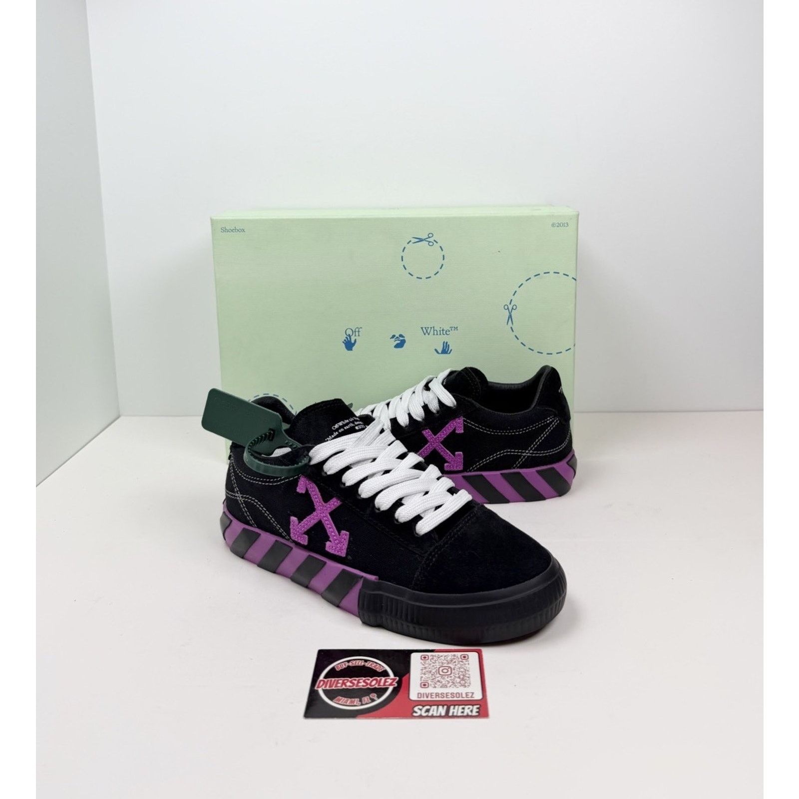 Off-White Size 36EU/6W - Off-White Vulcanized Canvas Black Size US 6 / IT 36 - 1 Thumbnail