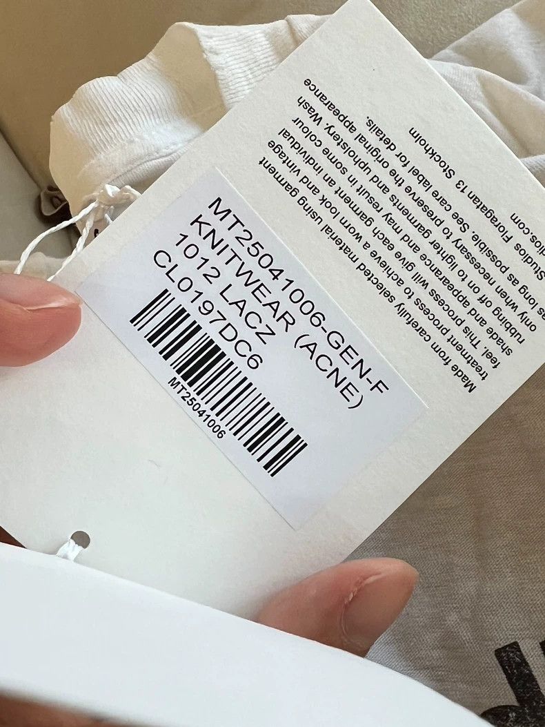 Acne Studios Acne Studios White lettered long-sleeved T-shirt Size XXL / US 16-18 / IT 52-54 - 5 Thumbnail