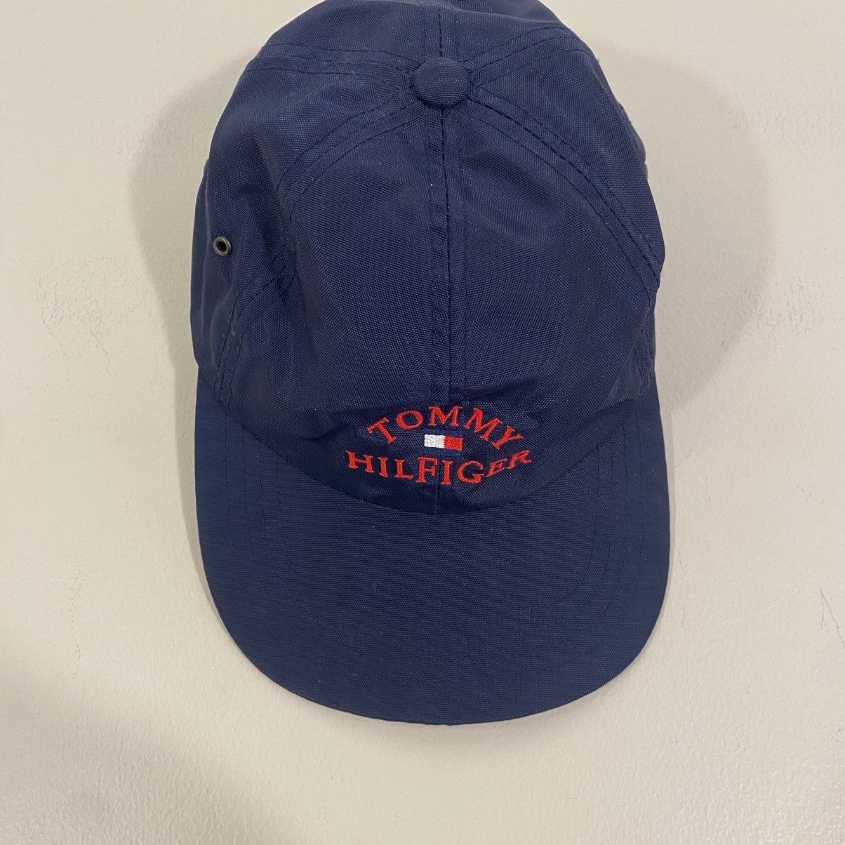 Tommy Hilfiger × Vintage Tommy Hilfiger Vintage Nylon Arch Logo Hat Size ONE SIZE - 4 Thumbnail