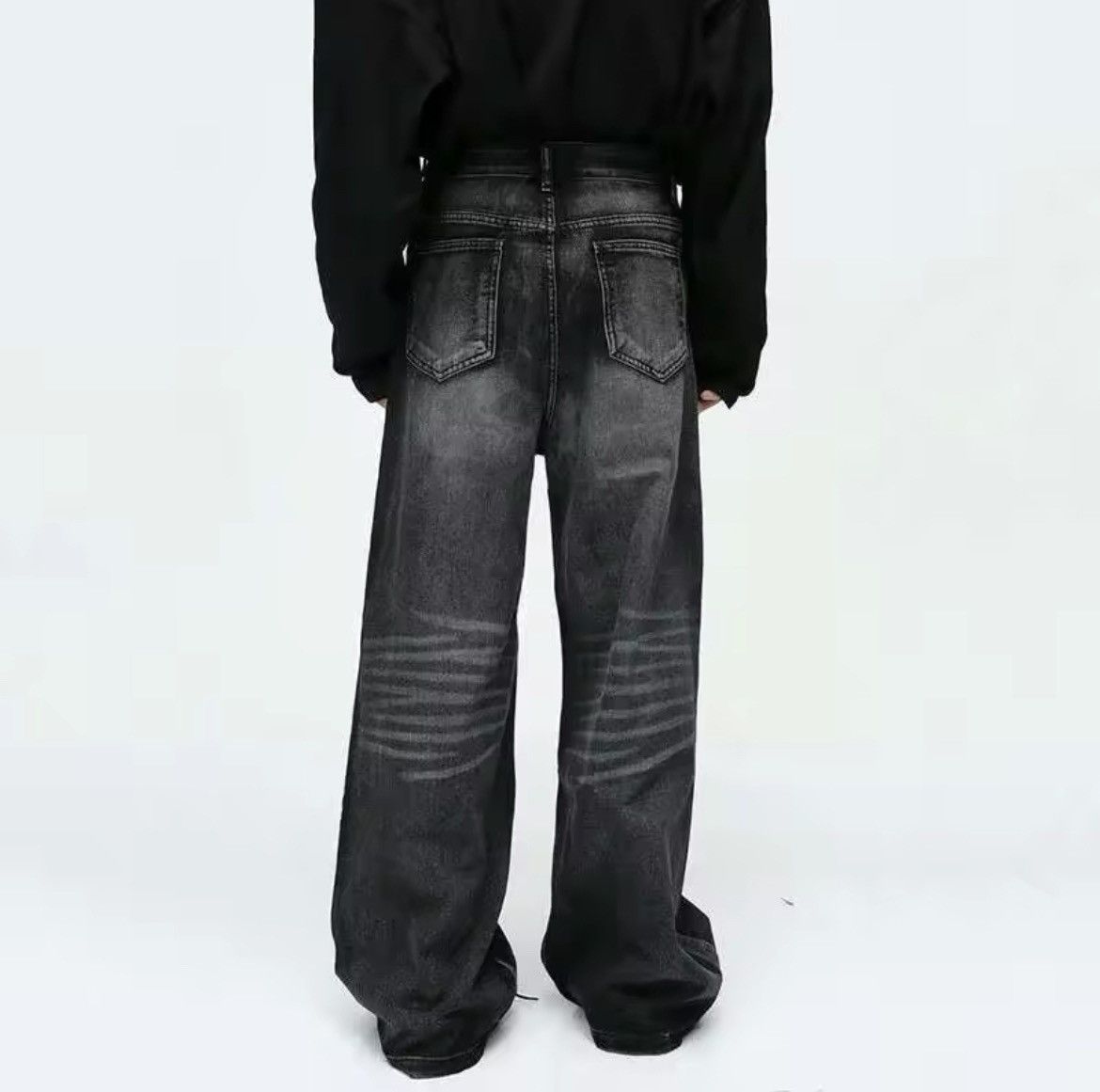 Other Dark gray retro washed denim Size US 30 / EU 46 - 3 Thumbnail
