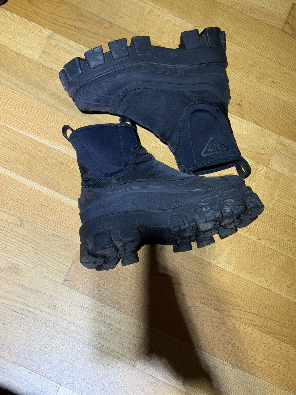 Prada Prada Nylon Monolith Boot Size US 6.5 / EU 39-40 - 4 Thumbnail