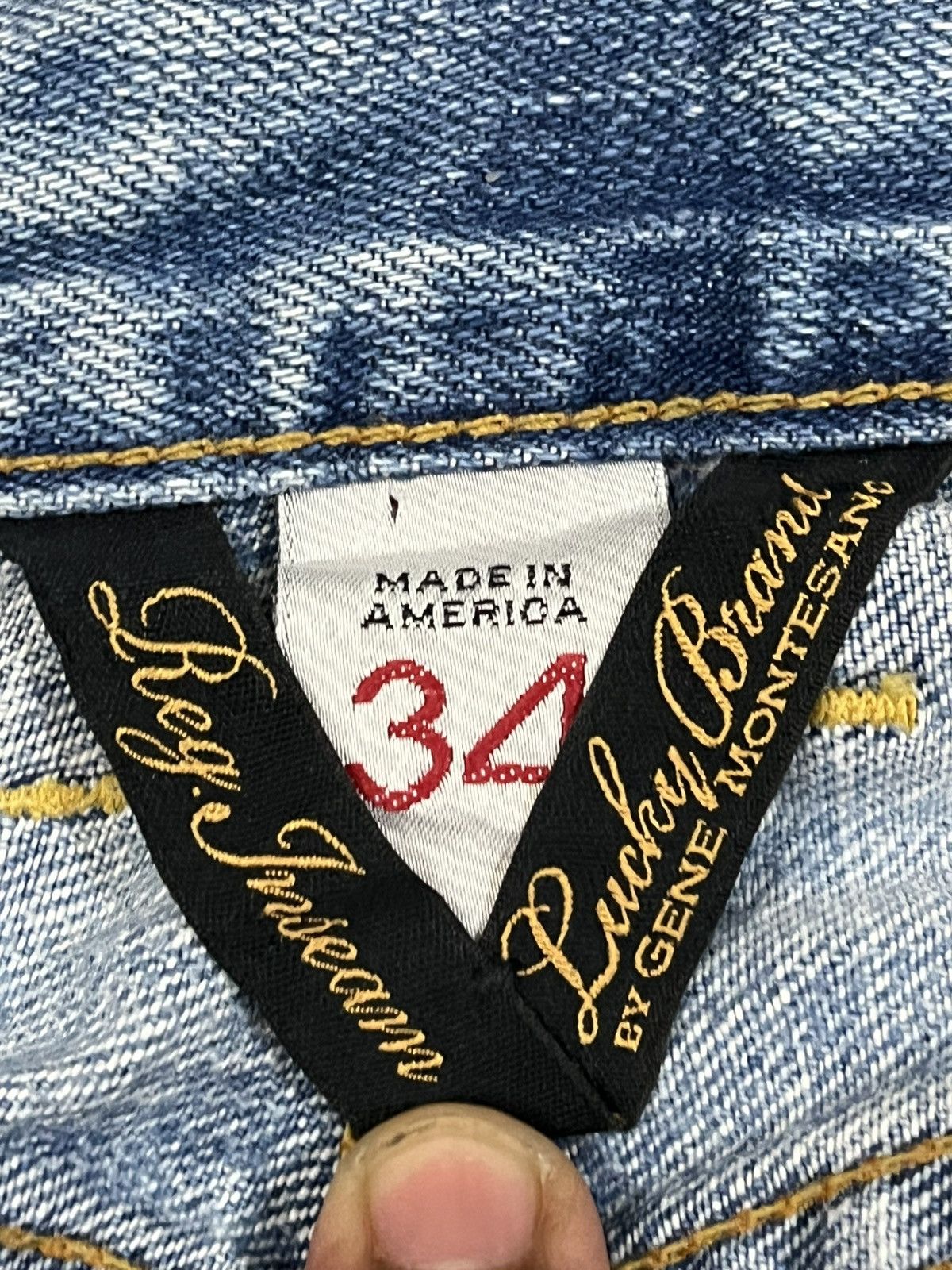Lucky Brand Vintage Lucky Brand Baggy Bootleg Denim Size US 34 / EU 50 - 9 Thumbnail
